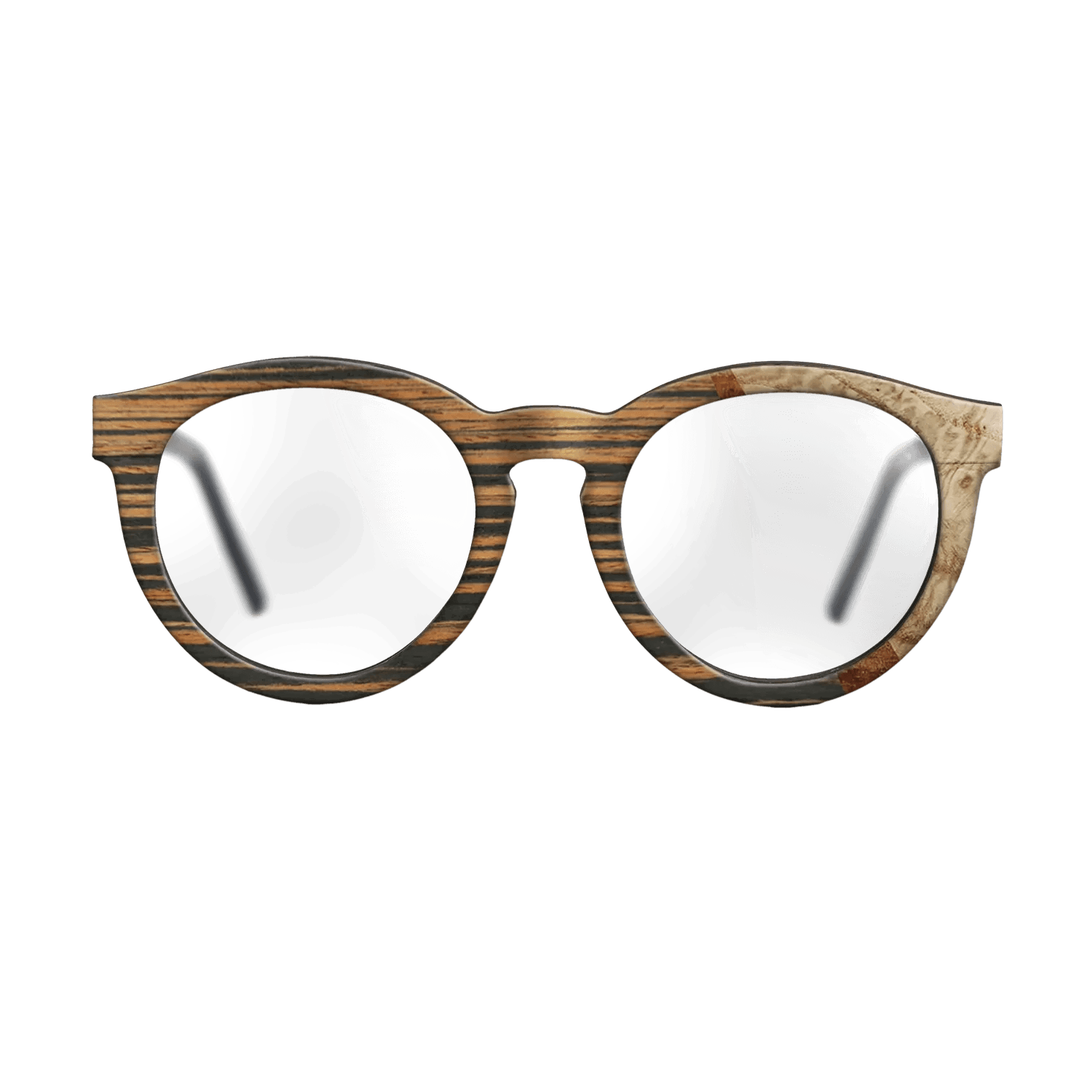 Italian Ebony,Olive Burl,Koa: Wedge - The Rebel - Round - 1769 - SIRIS wood optic