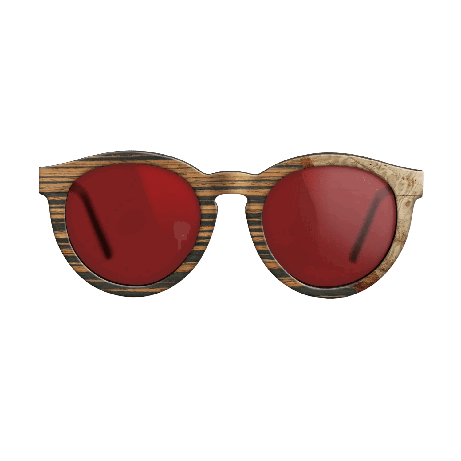 Italian Ebony,Olive Burl,Koa: Wedge - The Rebel - Round - 1769 - SIRIS wood optic