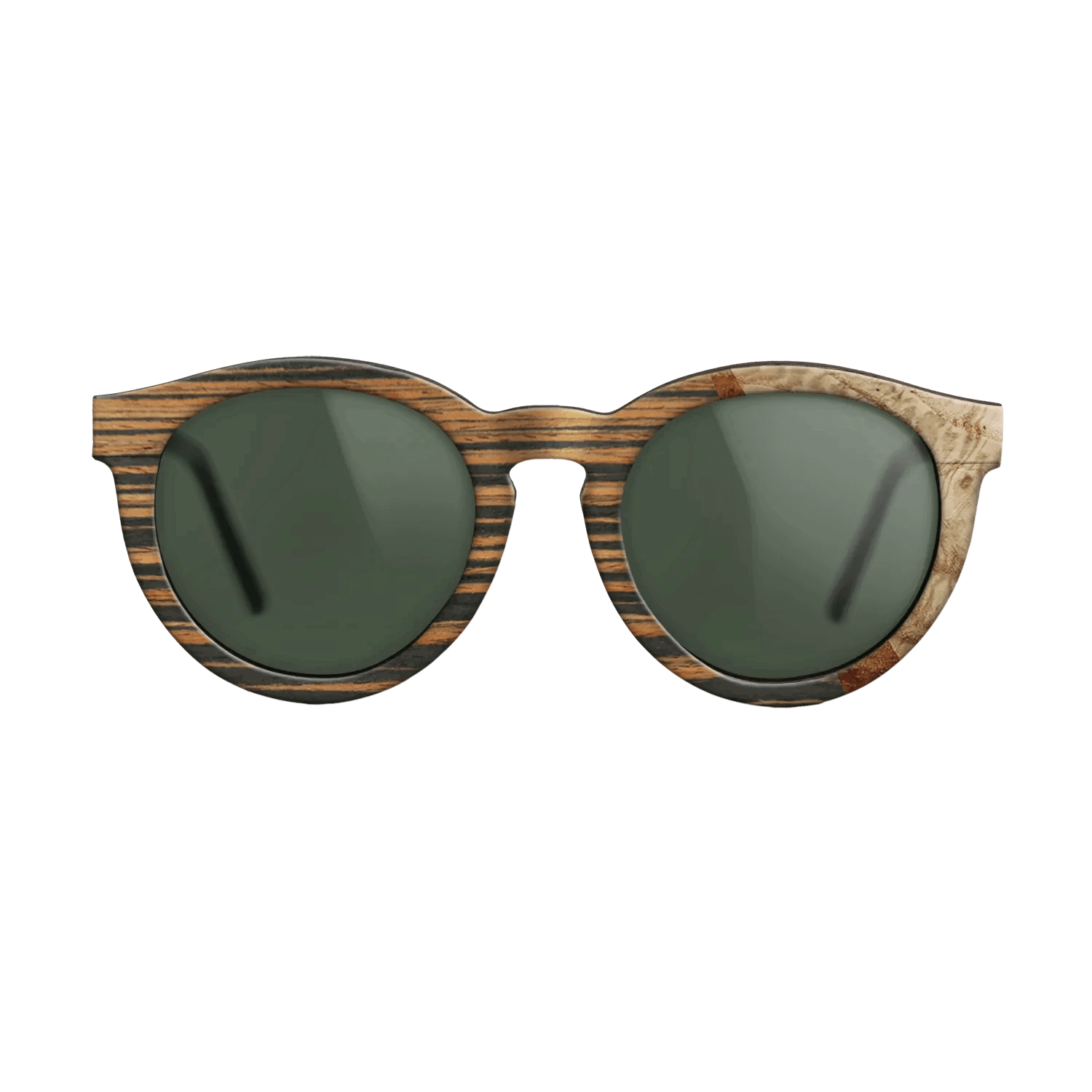 Italian Ebony,Olive Burl,Koa: Wedge - The Rebel - Round - 1769 - SIRIS wood optic