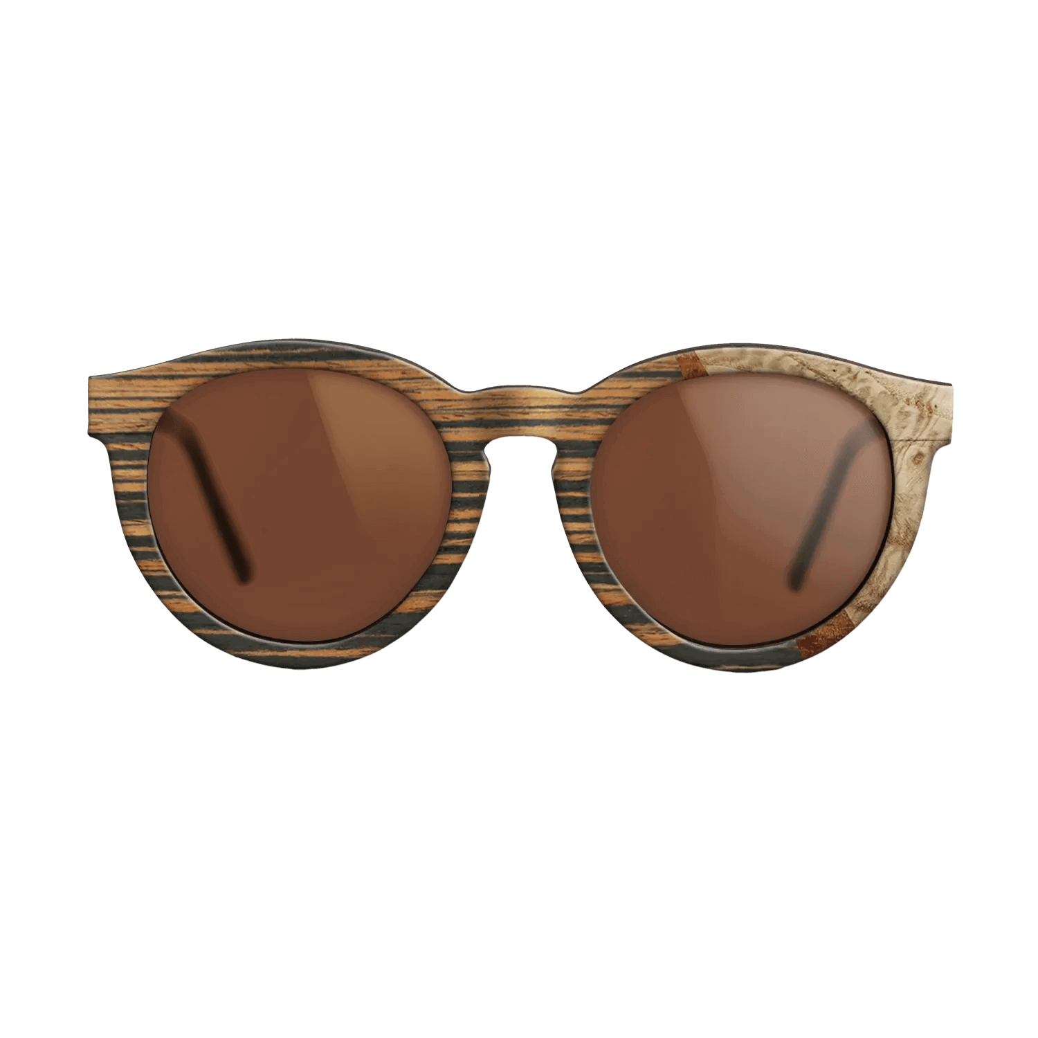 Italian Ebony,Olive Burl,Koa: Wedge - The Rebel - Round - 1769 - SIRIS wood optic
