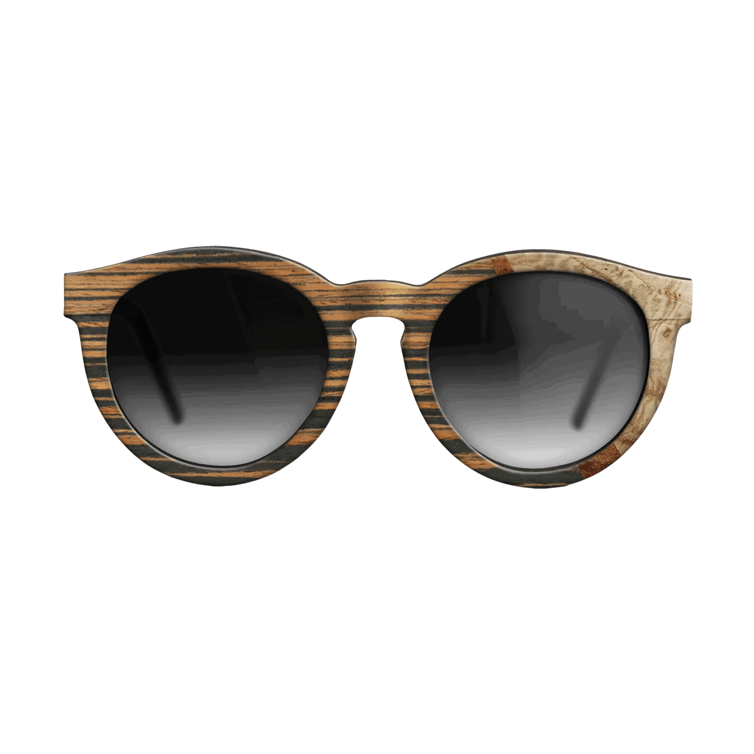 Italian Ebony,Olive Burl,Koa: Wedge - The Rebel - Round - 1769 - SIRIS wood optic