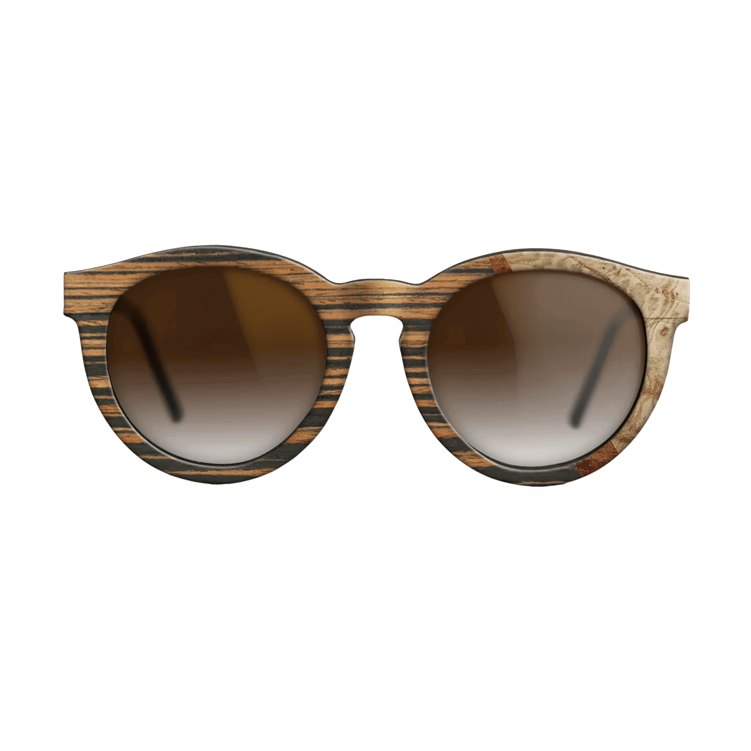 Italian Ebony,Olive Burl,Koa: Wedge - The Rebel - Round - 1769 - SIRIS wood optic