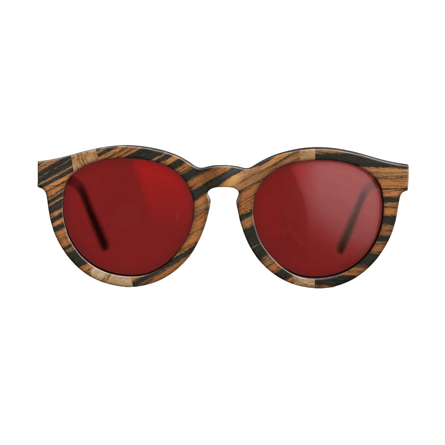 Italian Ebony,Olive Burl: Wedge - The Rebel - Round - 735 - SIRIS wood optic