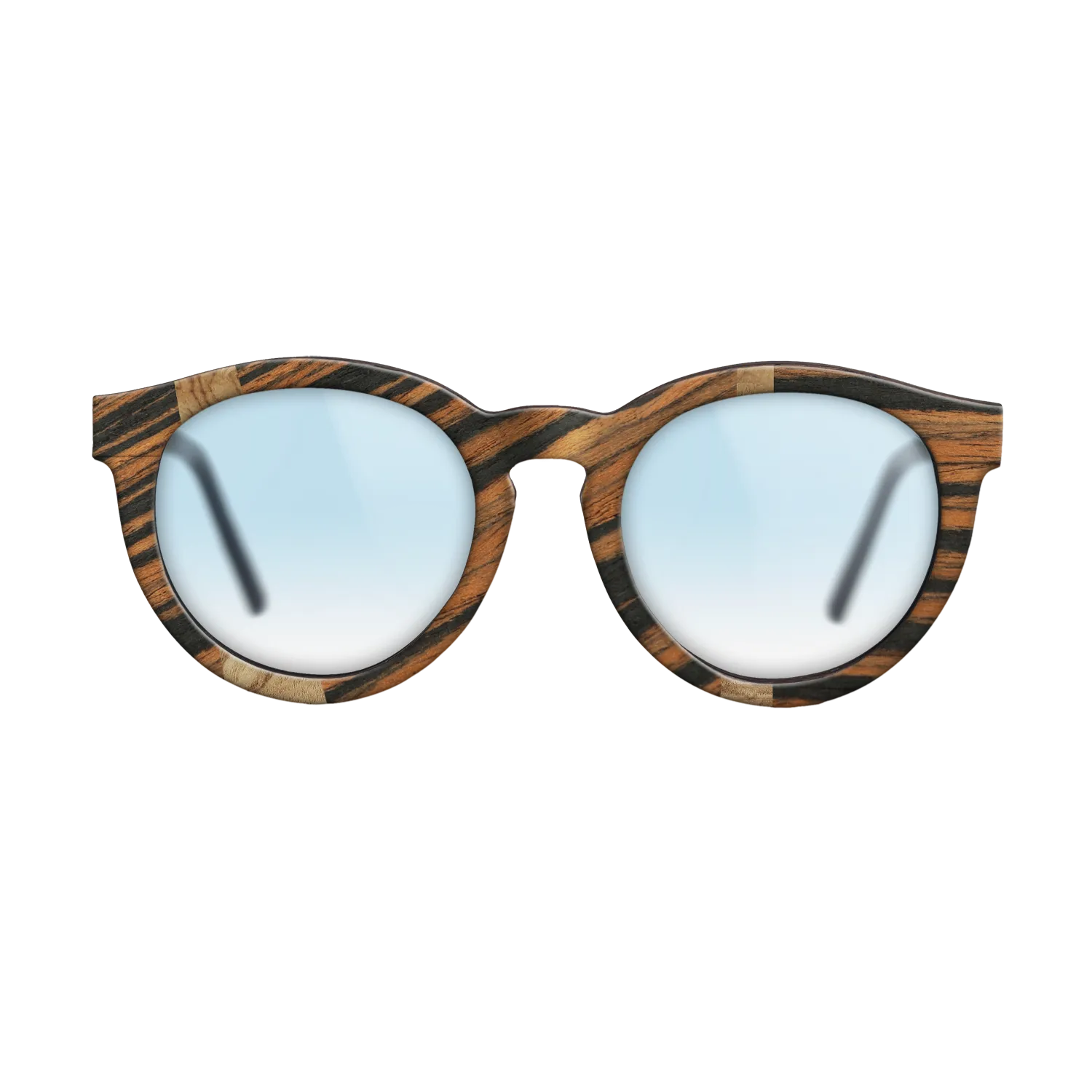 Italian Ebony,Olive Burl: Wedge - The Rebel - Round - 735 - SIRIS wood optic