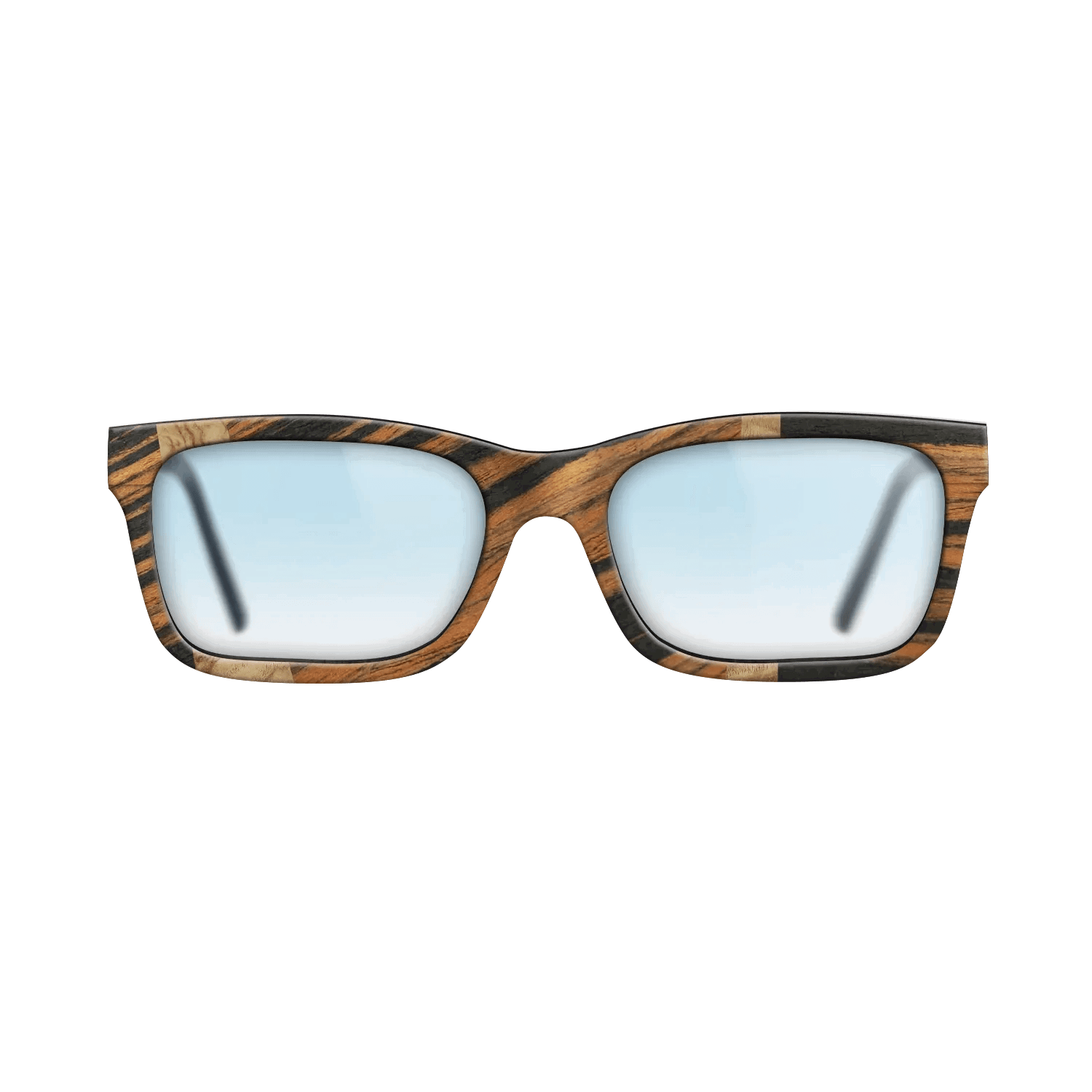 Italian Ebony,Olive Burl: Wedge - The Sage - Rectangle - 735 - SIRIS wood optic