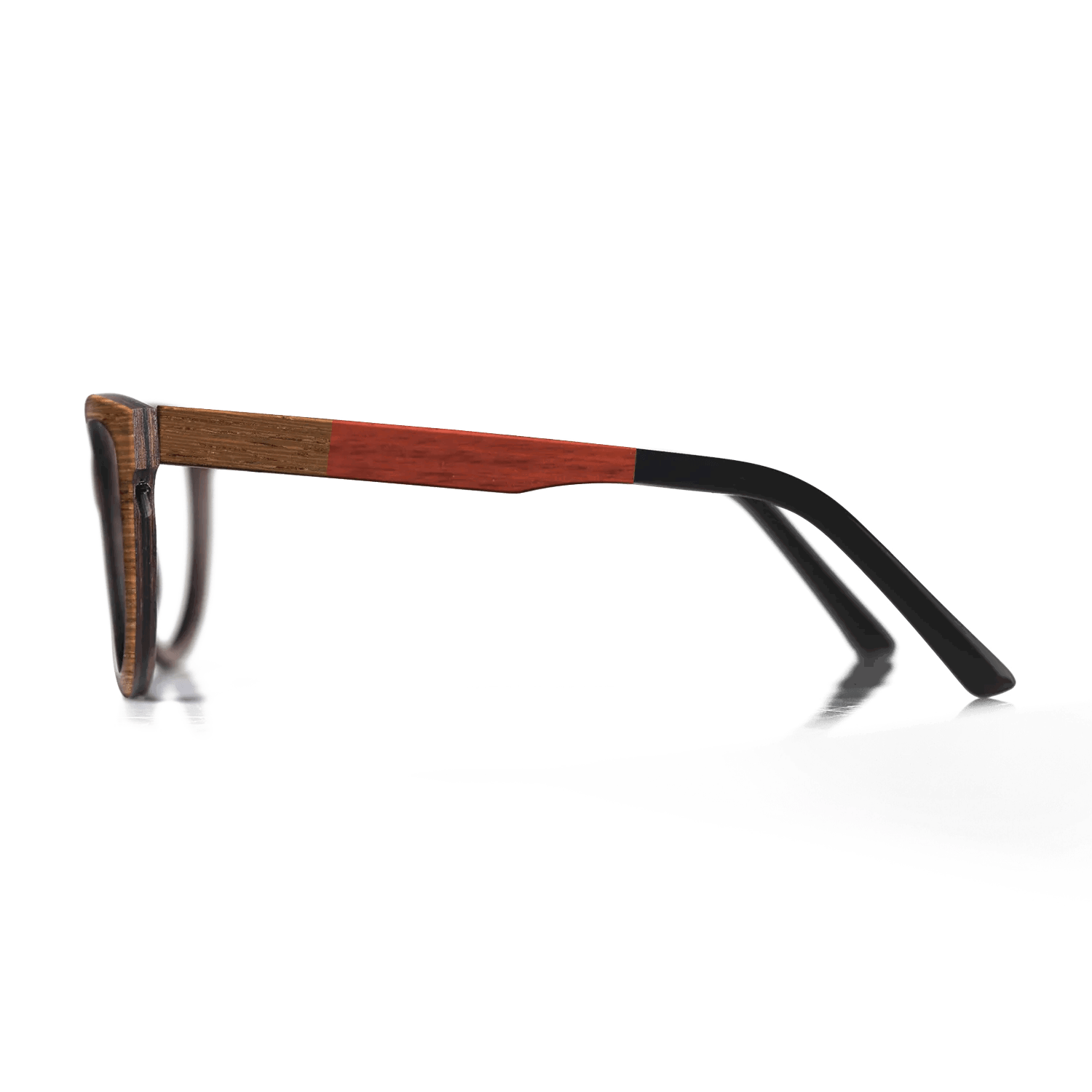 Italian Ebony,Olive Burl,Wenge,Bloodwood: Patch - The Sage - Rectangle - 1361 - SIRIS wood optic