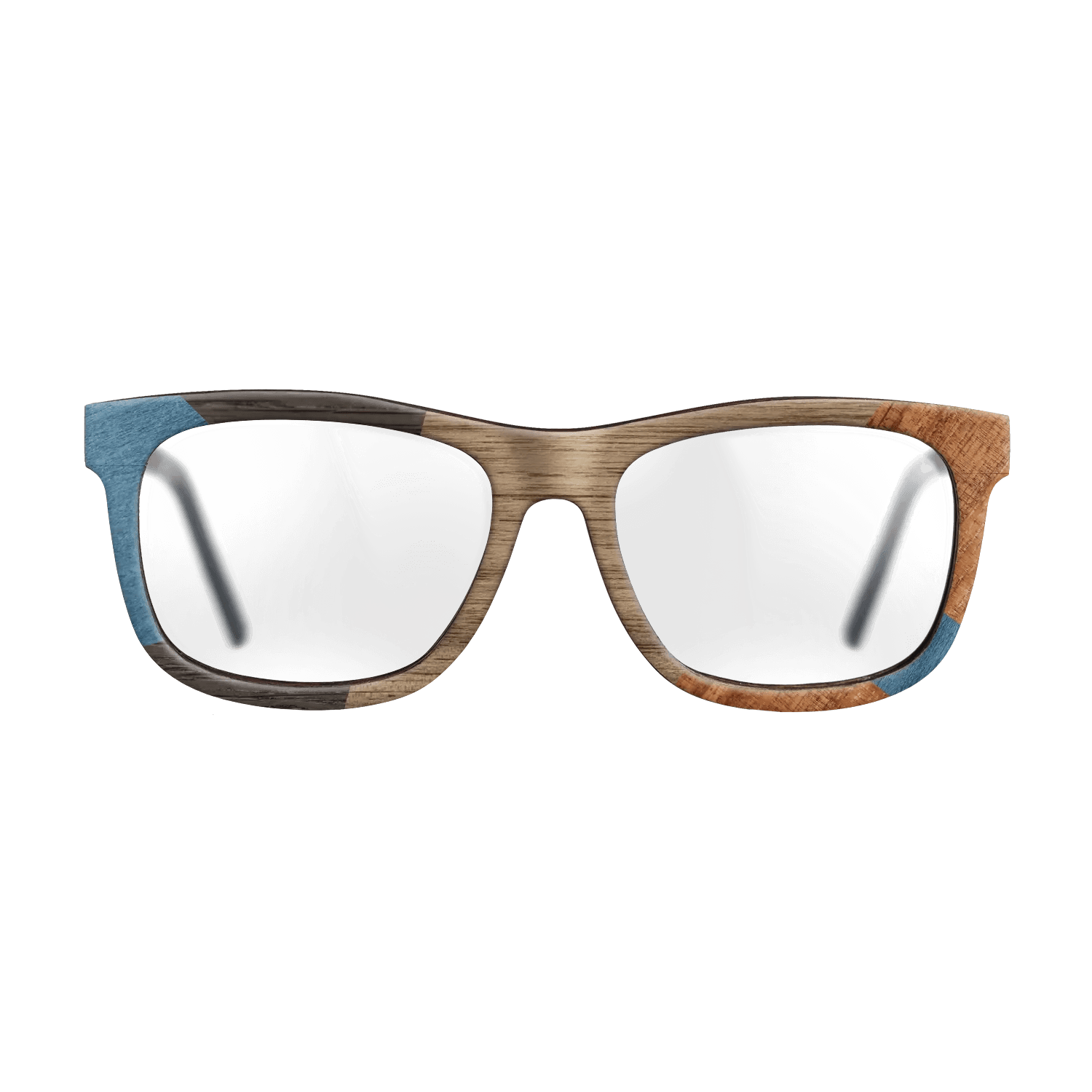 Italian Ebony,Poplar Dyed: Blue Denim,Koa,Wenge: Mosaic - The Hero - Square - 1591 - SIRIS wood optic