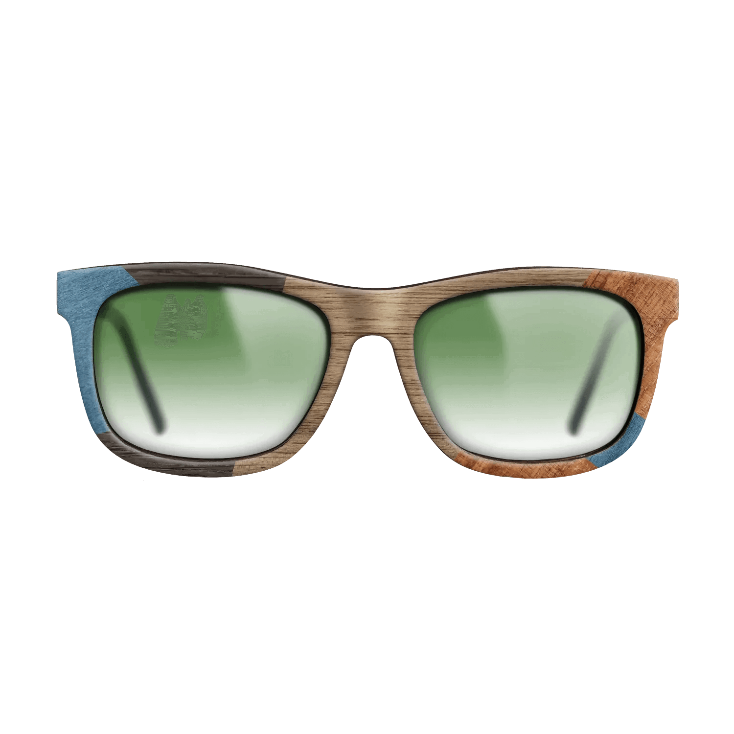 Italian Ebony,Poplar Dyed: Blue Denim,Koa,Wenge: Mosaic - The Hero - Square - 1591 - SIRIS wood optic