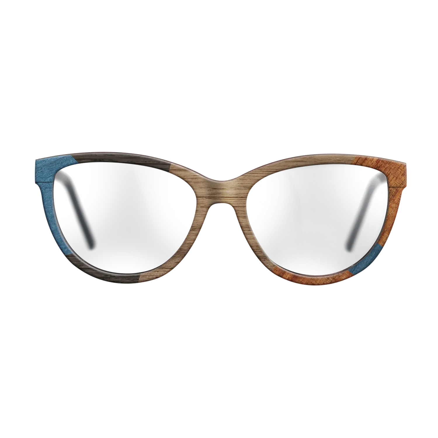 Italian Ebony,Poplar Dyed: Blue Denim,Koa,Wenge: Mosaic - The Maiden - Cat - 1591 - SIRIS wood optic