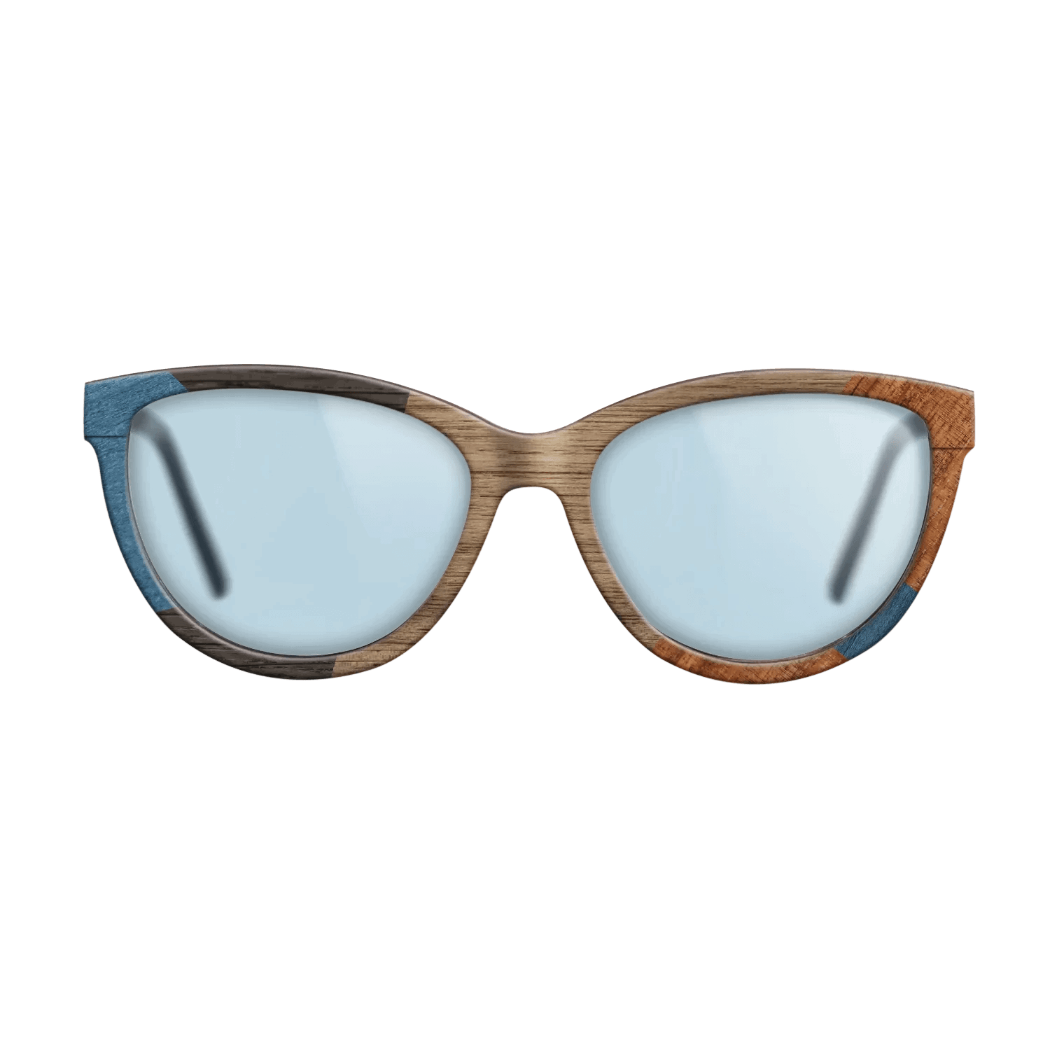 Italian Ebony,Poplar Dyed: Blue Denim,Koa,Wenge: Mosaic - The Maiden - Cat - 1591 - SIRIS wood optic