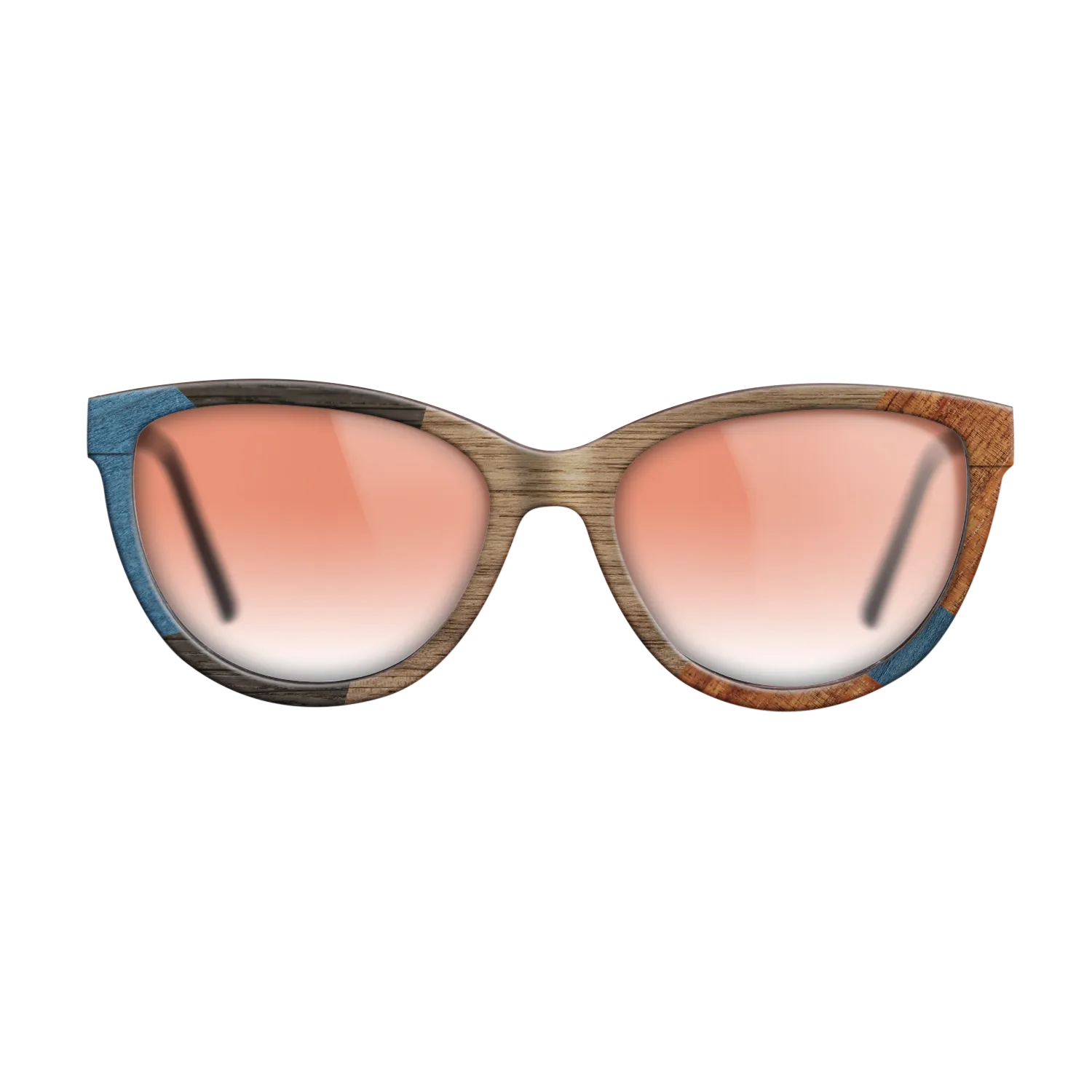 Italian Ebony,Poplar Dyed: Blue Denim,Koa,Wenge: Mosaic - The Maiden - Cat - 1591 - SIRIS wood optic