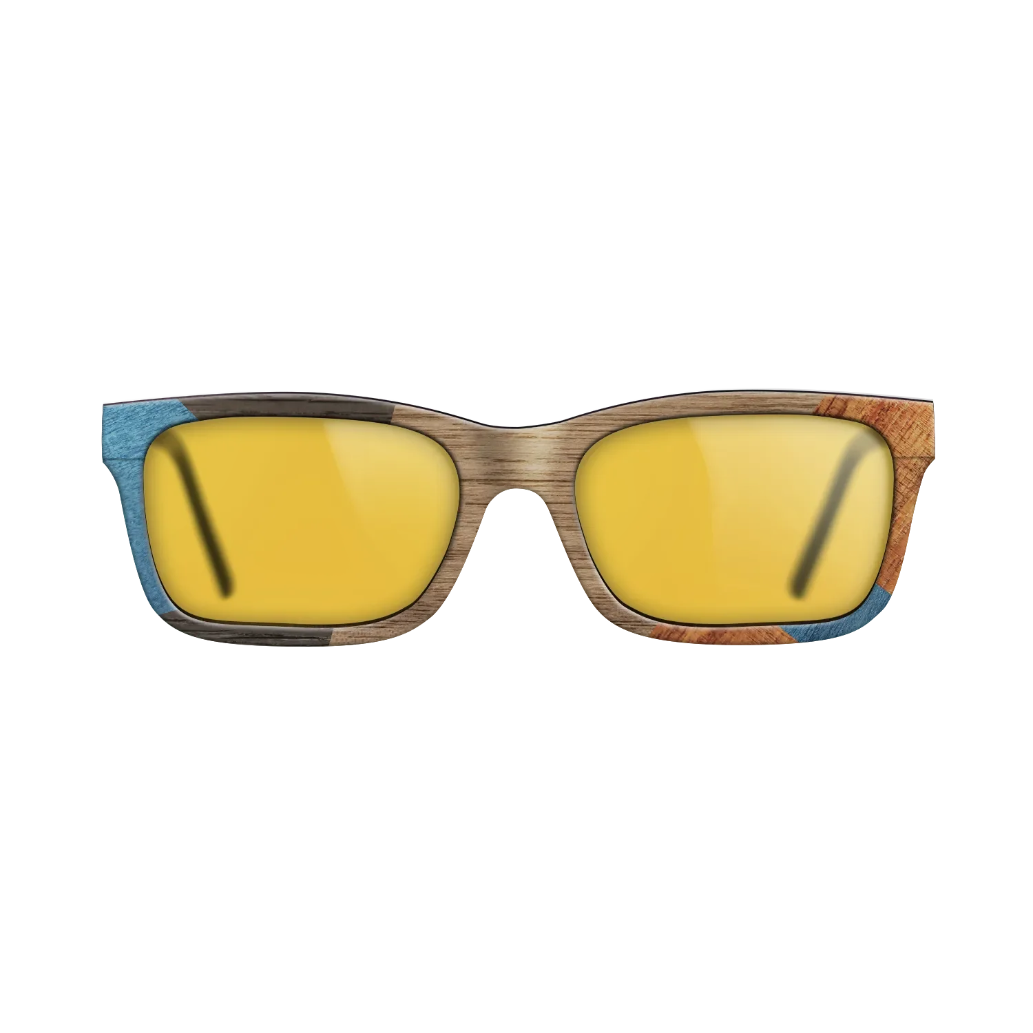 Italian Ebony,Poplar Dyed: Blue Denim,Koa,Wenge: Mosaic - The Sage - Rectangle - 1591 - SIRIS wood optic