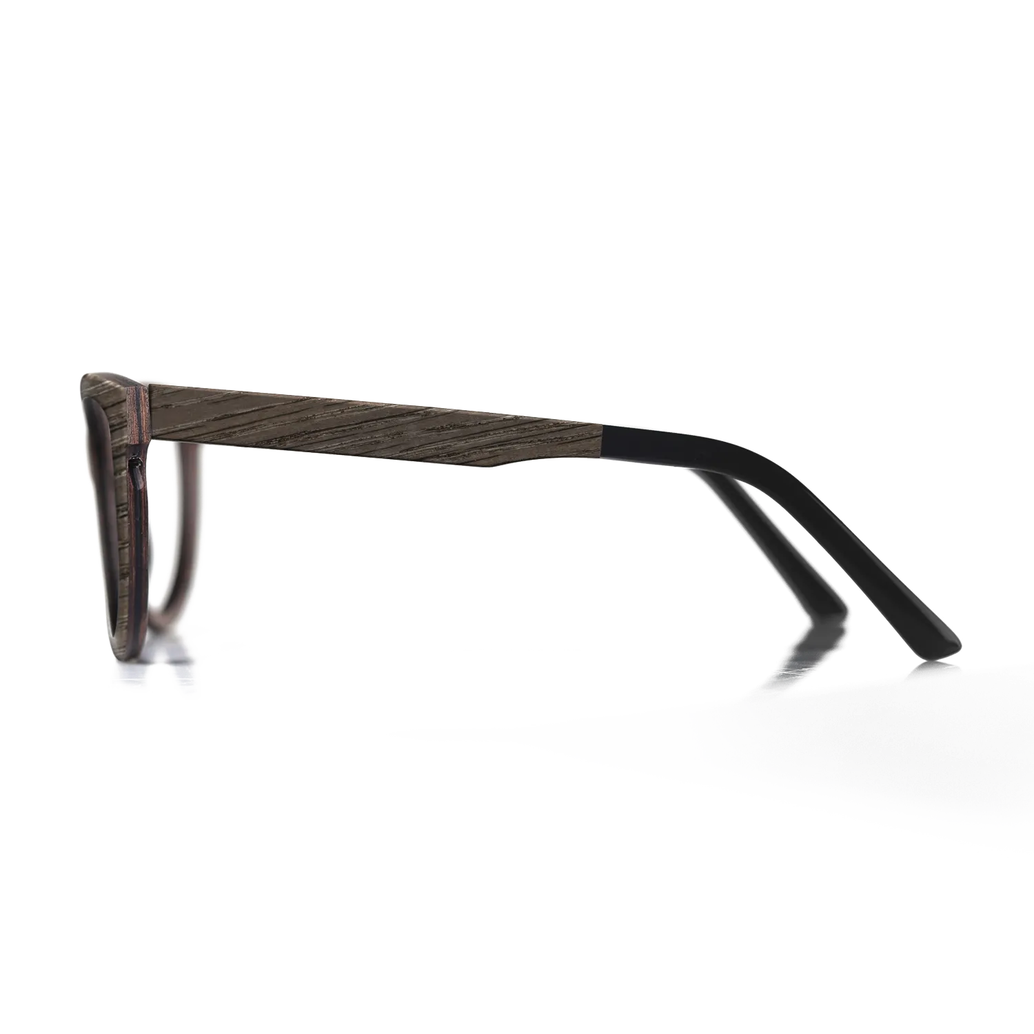 Italian Ebony,Poplar Dyed: Grey,Fumed Oak: Angle Cut - The Hero - Square - 1650 - SIRIS wood optic