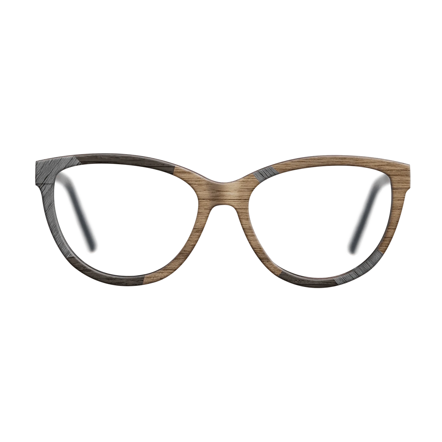 Italian Ebony,Poplar Dyed: Grey,Walnut: Straight Grain,Fumed Oak: Fractal - The Maiden - Cat - SIRIS wood optic