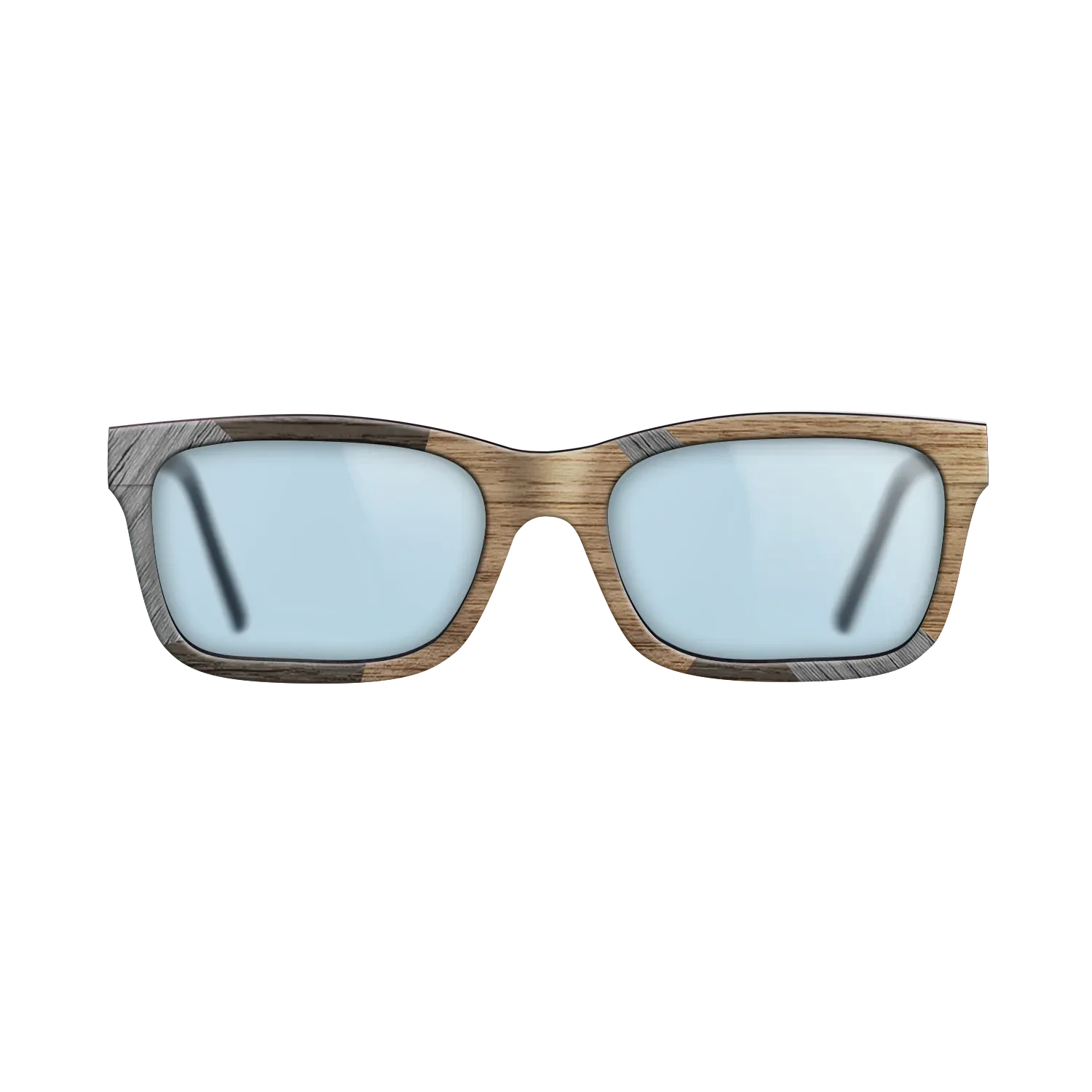 Italian Ebony,Poplar Dyed: Grey,Walnut: Straight Grain,Fumed Oak: Fractal - The Sage - Rectangle - SIRIS wood optic