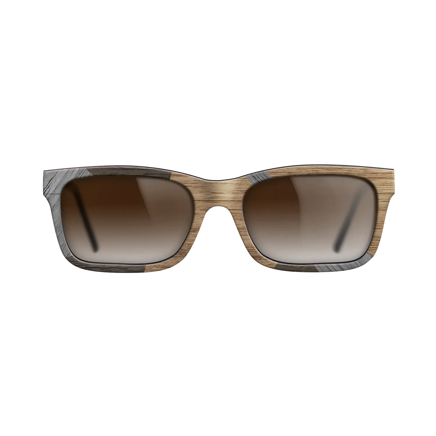 Italian Ebony,Poplar Dyed: Grey,Walnut: Straight Grain,Fumed Oak: Fractal - The Sage - Rectangle - SIRIS wood optic