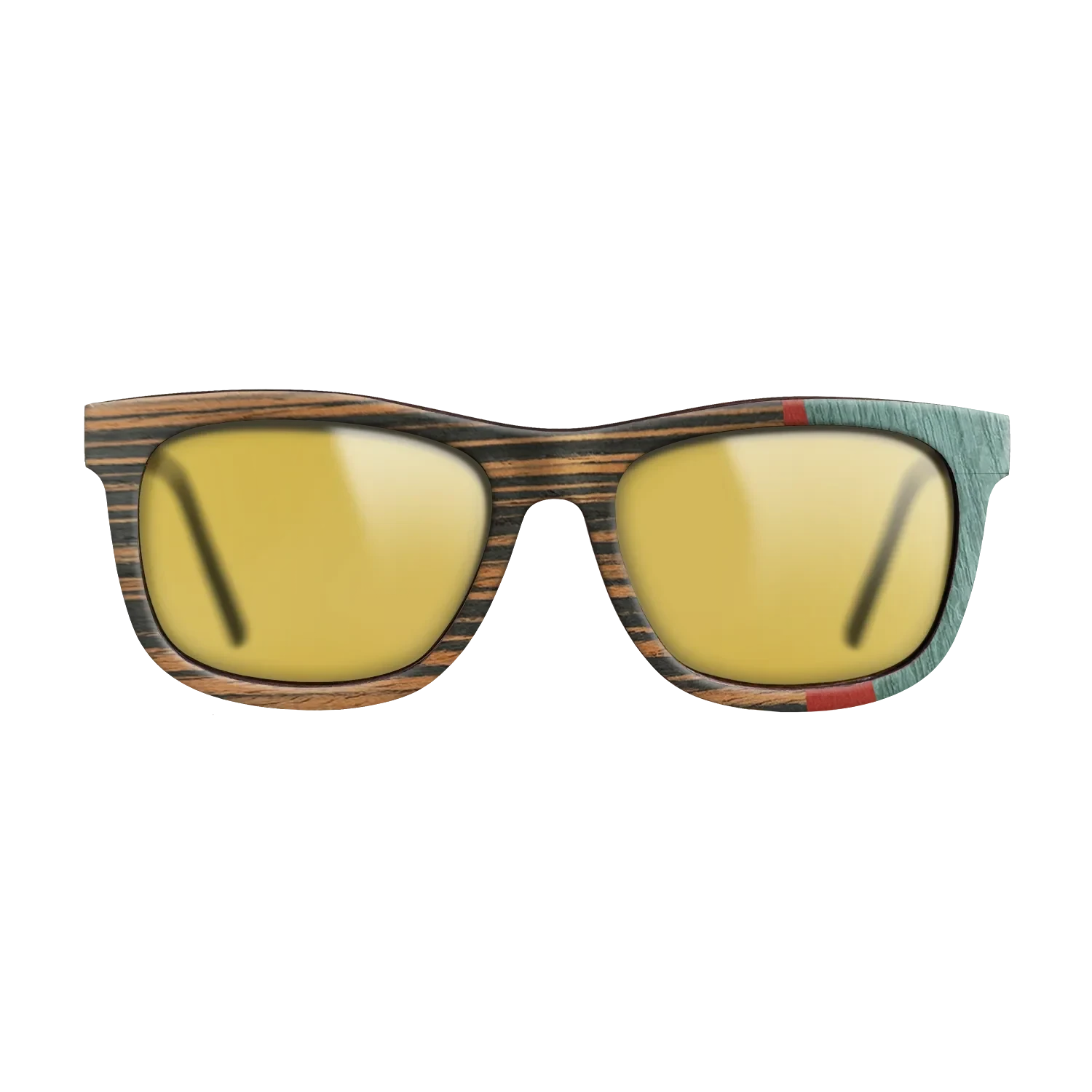 Italian Ebony,Poplar Dyed: Red,Fumed Oak,Poplar Dyed: Baby Blue: Angle Cut - The Hero - Square - SIRIS wood optic