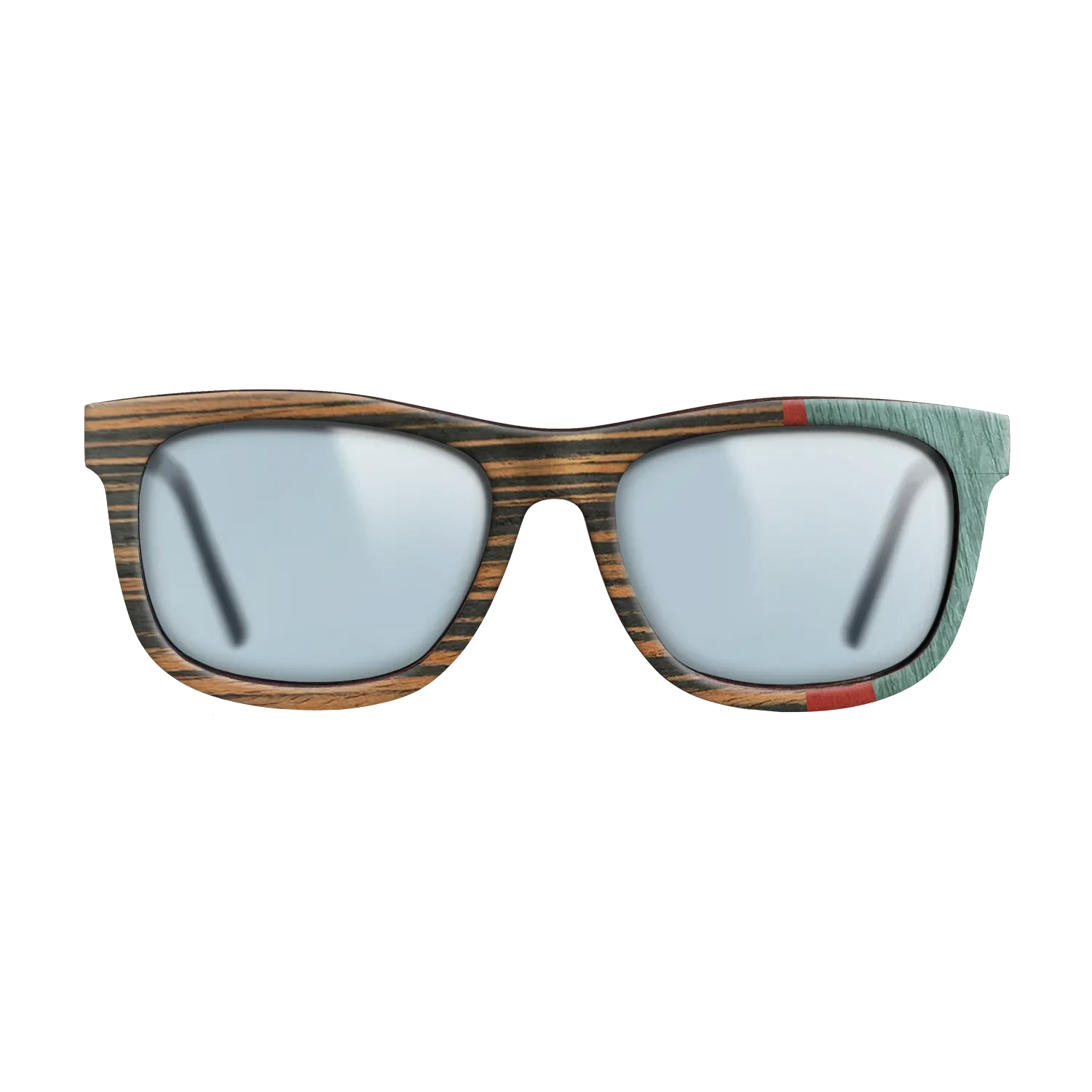 Italian Ebony,Poplar Dyed: Red,Fumed Oak,Poplar Dyed: Baby Blue: Angle Cut - The Hero - Square - SIRIS wood optic