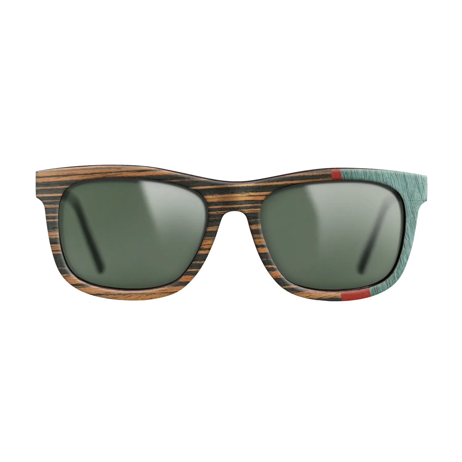 Italian Ebony,Poplar Dyed: Red,Fumed Oak,Poplar Dyed: Baby Blue: Angle Cut - The Hero - Square - SIRIS wood optic