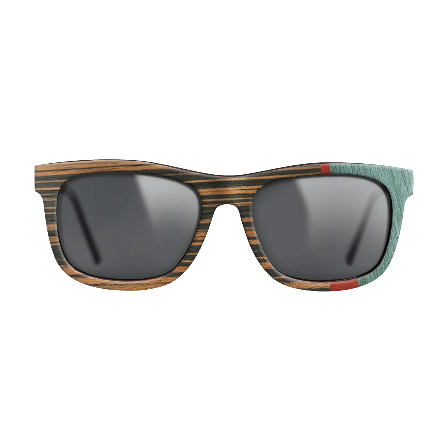 Italian Ebony,Poplar Dyed: Red,Fumed Oak,Poplar Dyed: Baby Blue: Angle Cut - The Hero - Square - SIRIS wood optic