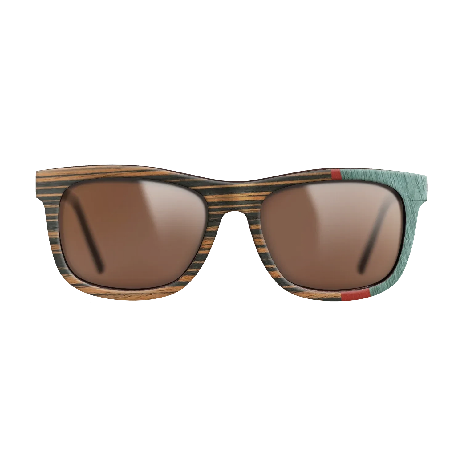 Italian Ebony,Poplar Dyed: Red,Fumed Oak,Poplar Dyed: Baby Blue: Angle Cut - The Hero - Square - SIRIS wood optic