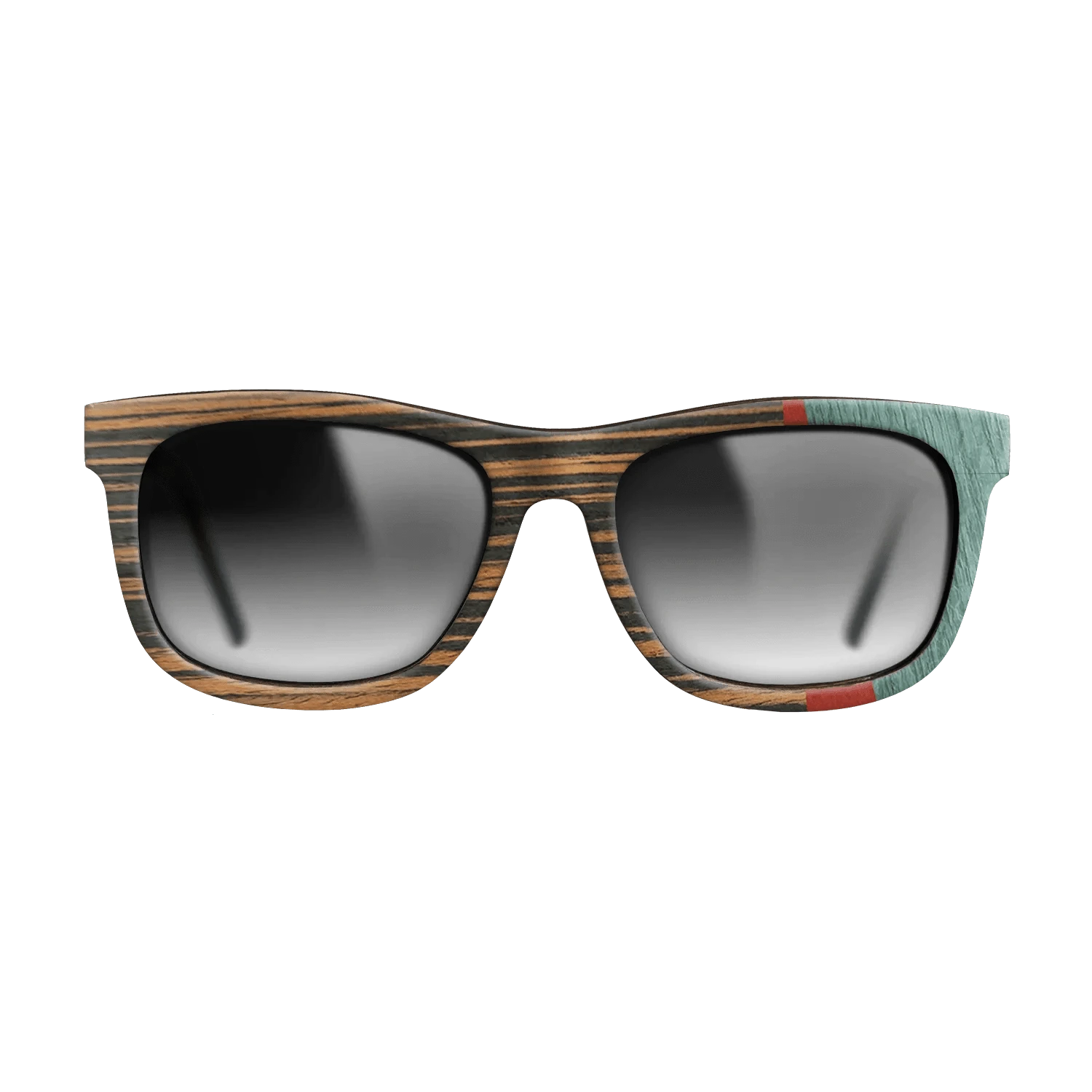 Italian Ebony,Poplar Dyed: Red,Fumed Oak,Poplar Dyed: Baby Blue: Angle Cut - The Hero - Square - SIRIS wood optic