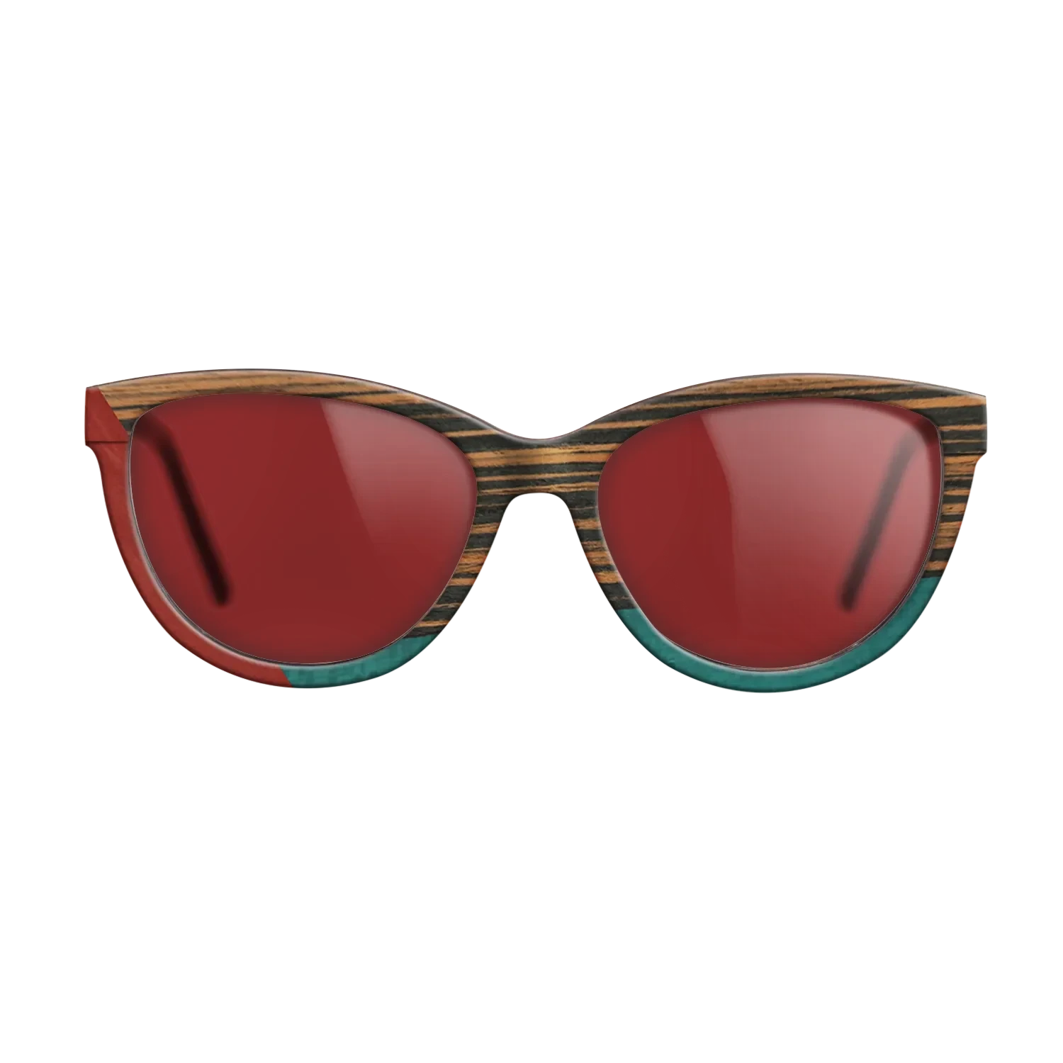 Italian Ebony,Poplar Dyed: Red,Fumed Oak,Poplar Dyed: Turquoise: Bauhaus - The Maiden - Cat - SIRIS wood optic