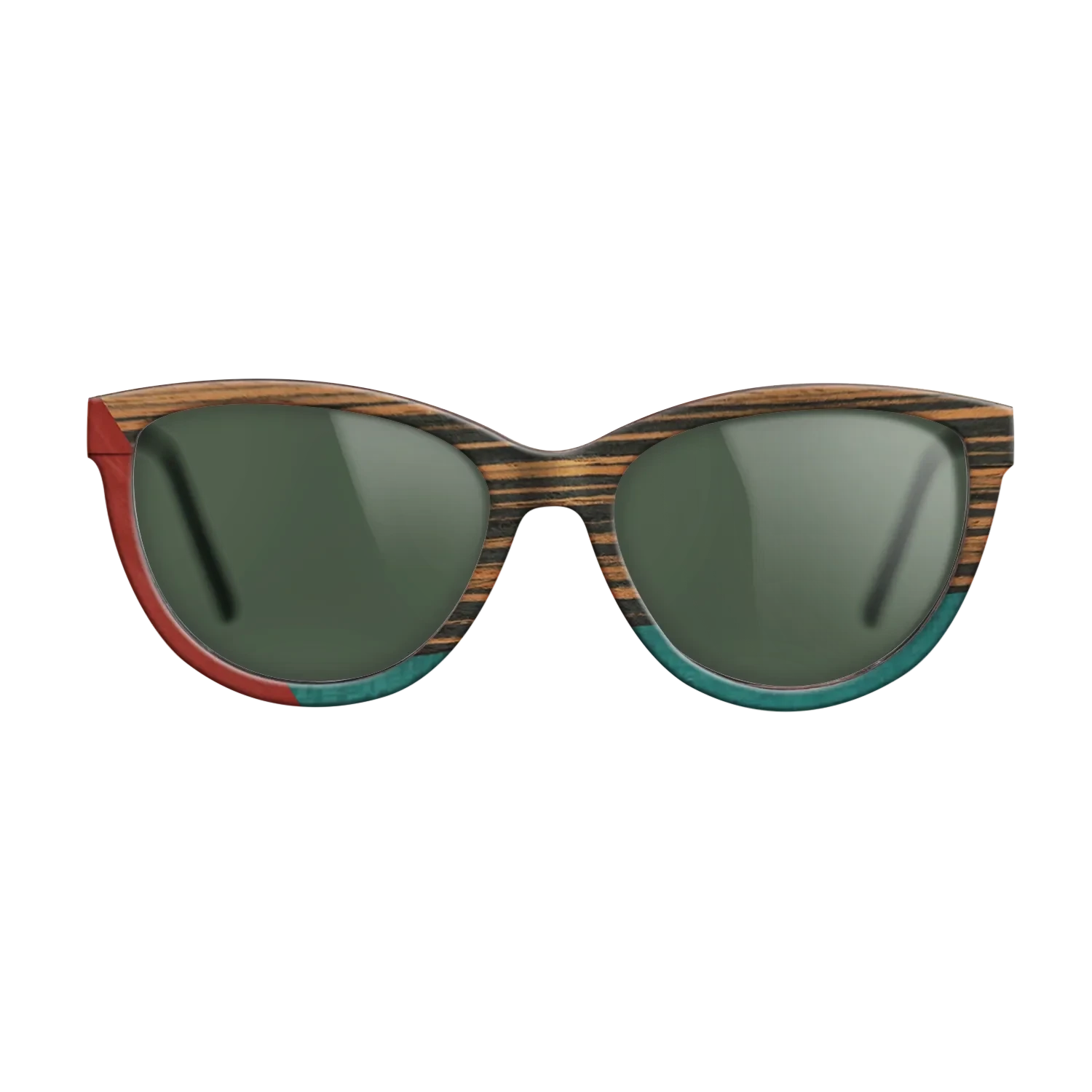 Italian Ebony,Poplar Dyed: Red,Fumed Oak,Poplar Dyed: Turquoise: Bauhaus - The Maiden - Cat - SIRIS wood optic
