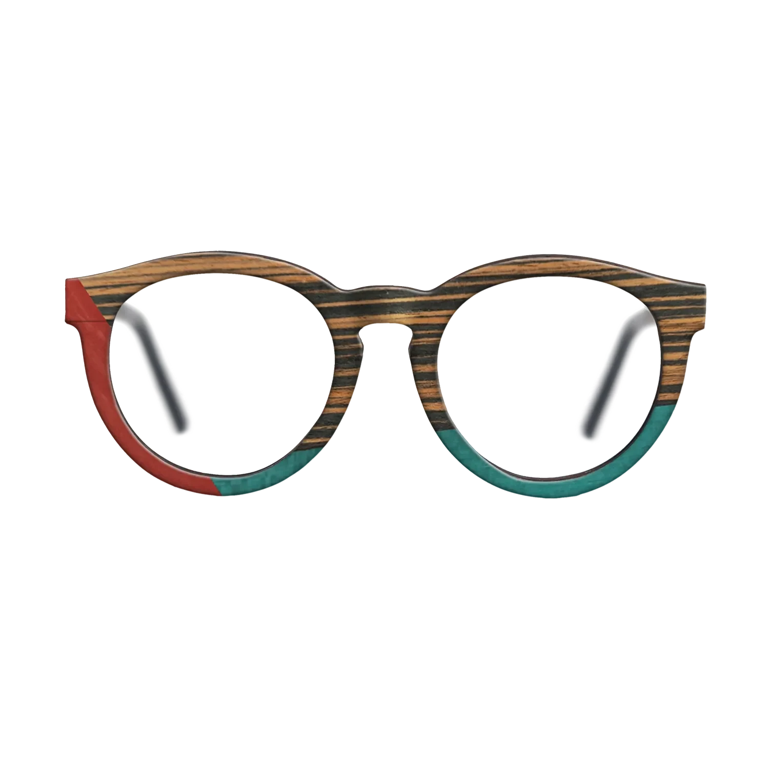 Italian Ebony,Poplar Dyed: Red,Fumed Oak,Poplar Dyed: Turquoise: Bauhaus - The Rebel - Round - SIRIS wood optic