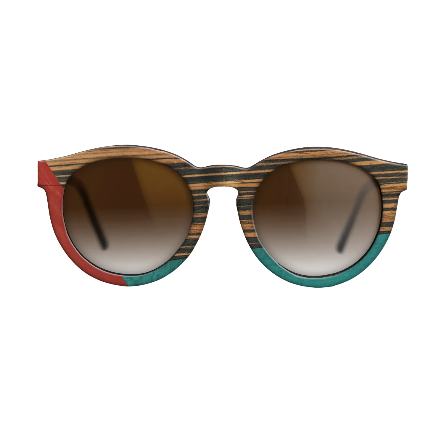 Italian Ebony,Poplar Dyed: Red,Fumed Oak,Poplar Dyed: Turquoise: Bauhaus - The Rebel - Round - SIRIS wood optic
