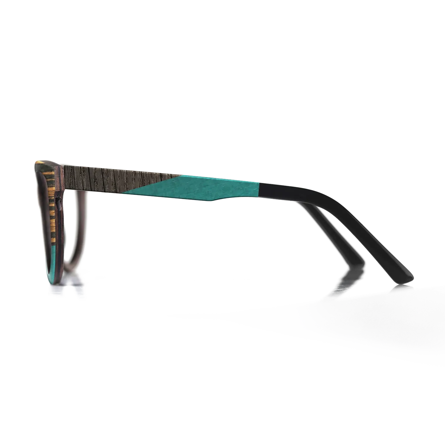 Italian Ebony,Poplar Dyed: Red,Fumed Oak,Poplar Dyed: Turquoise: Bauhaus - The Sage - Block - SIRIS wood optic