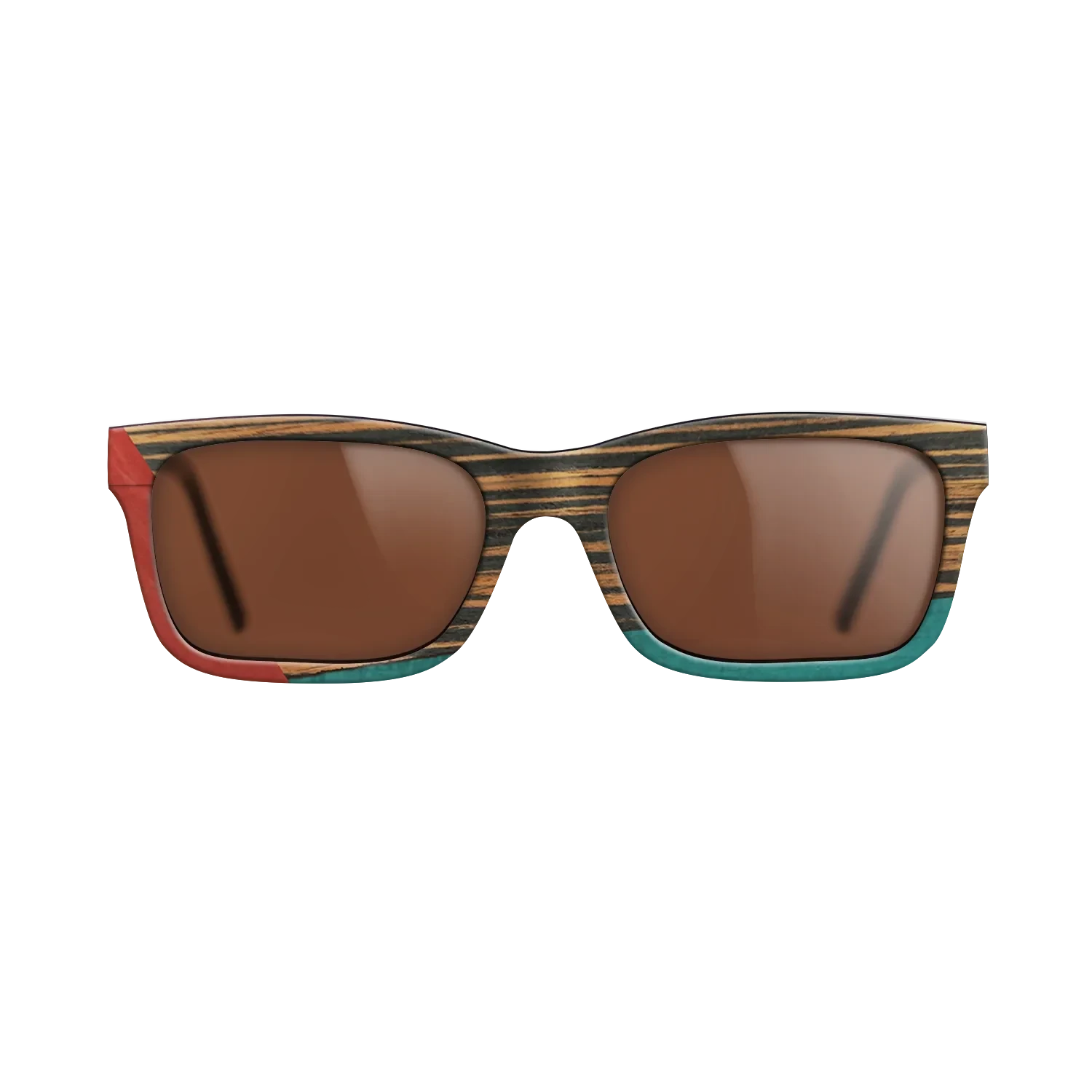 Italian Ebony,Poplar Dyed: Red,Fumed Oak,Poplar Dyed: Turquoise: Bauhaus - The Sage - Block - SIRIS wood optic