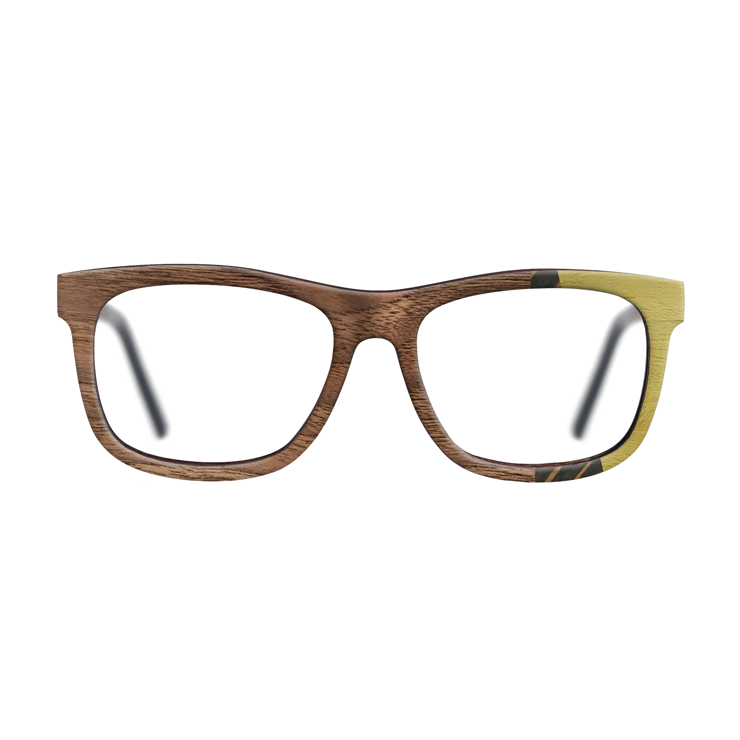 Italian Ebony,Poplar Dyed: Yellow,Walnut: Straight Grain,Walnut Claro Light: Fractal - The Hero - Square - 1700 - SIRIS wood optic