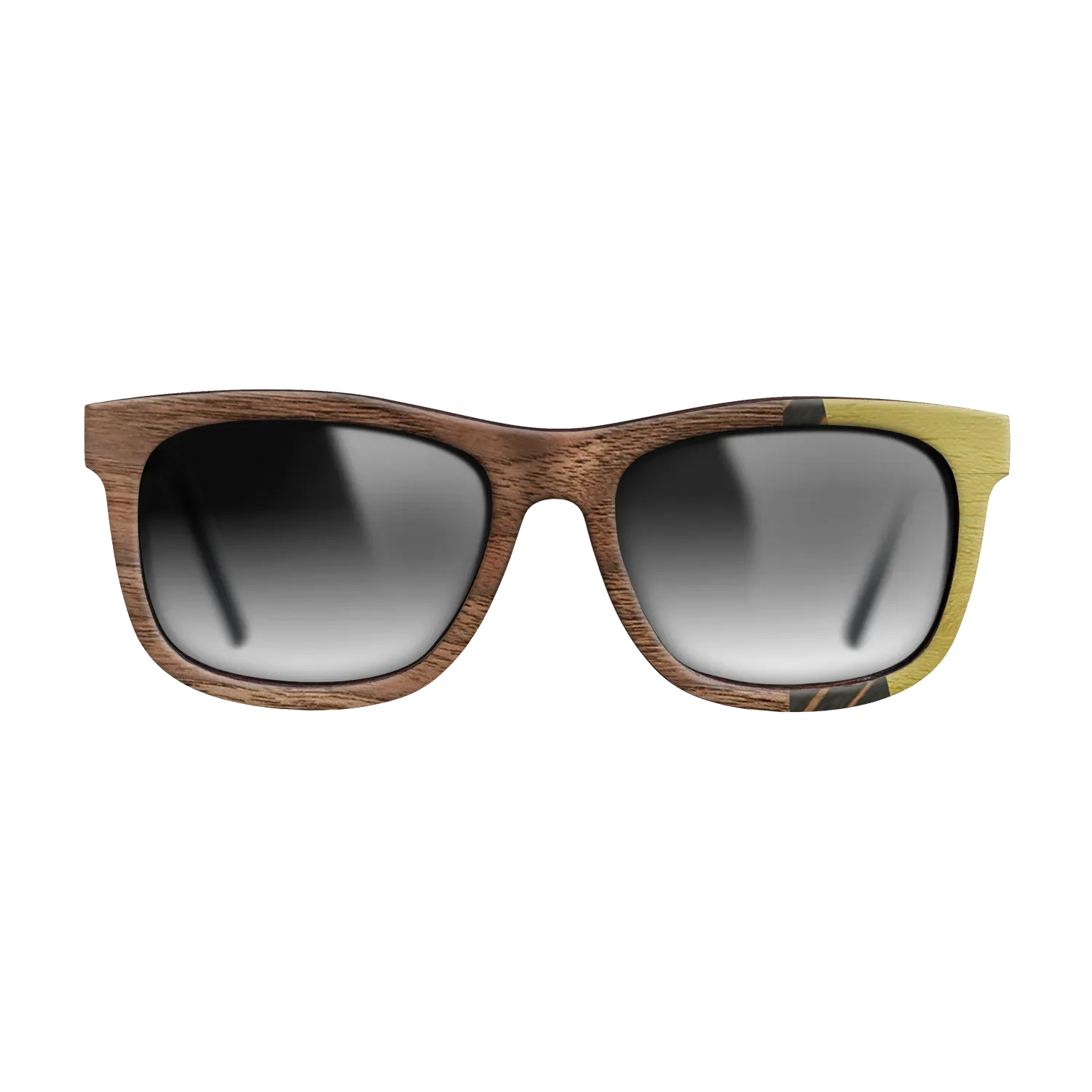 Italian Ebony,Poplar Dyed: Yellow,Walnut: Straight Grain,Walnut Claro Light: Fractal - The Hero - Square - 1700 - SIRIS wood optic