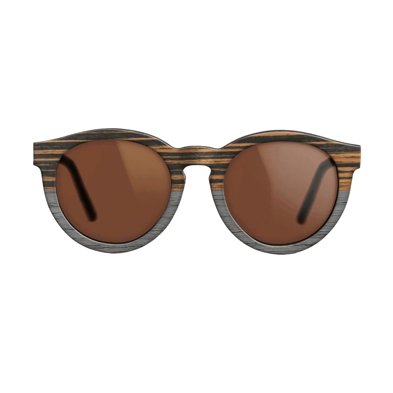 Italian Ebony Tophalf Grey Noir - The Rebel - Round - 2090 - SIRIS wood optic