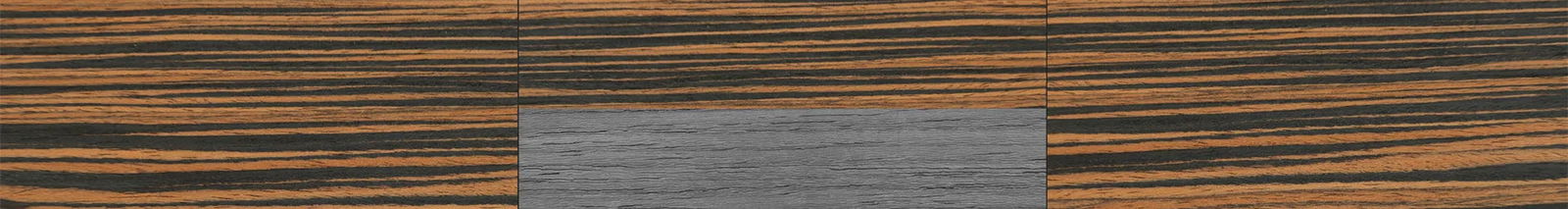 Italian Ebony Tophalf Grey Noir - The Sage - Rectangle - 2090 - SIRIS wood optic