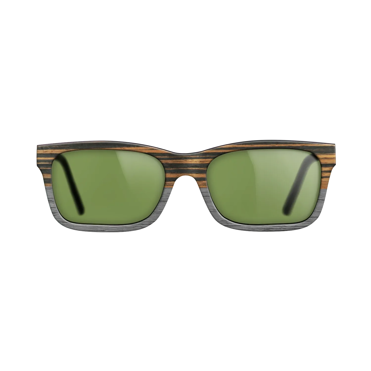 Italian Ebony Tophalf Grey Noir - The Sage - Rectangle - 2090 - SIRIS wood optic