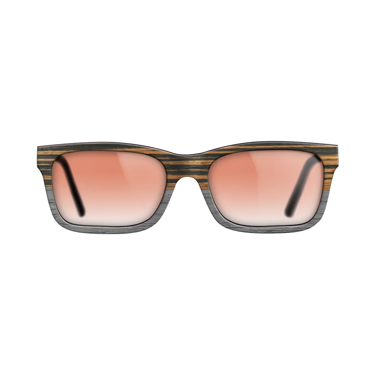 Italian Ebony Tophalf Grey Noir - The Sage - Rectangle - 2090 - SIRIS wood optic