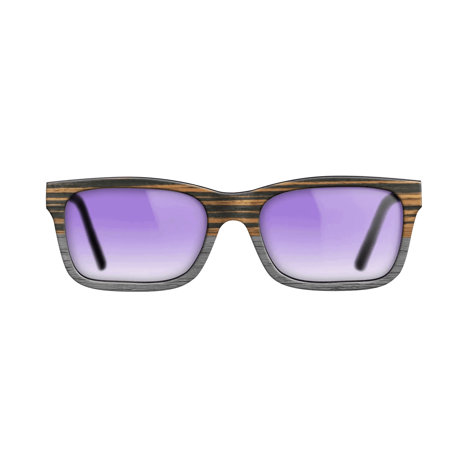 Italian Ebony Tophalf Grey Noir - The Sage - Rectangle - 2090 - SIRIS wood optic