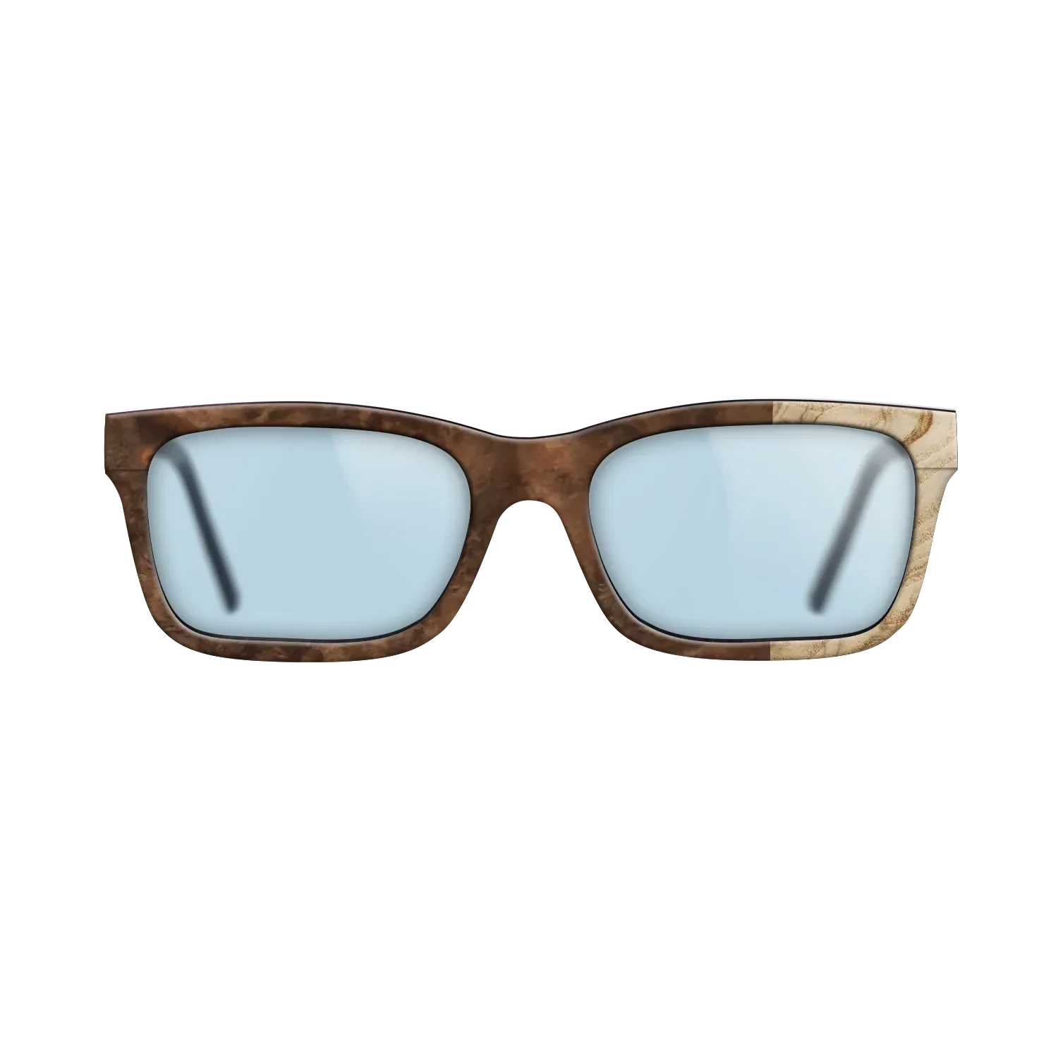 Walnut Burl,Olive Burl: Bauhaus - The Sage - Rectangle - SIRIS wood optic