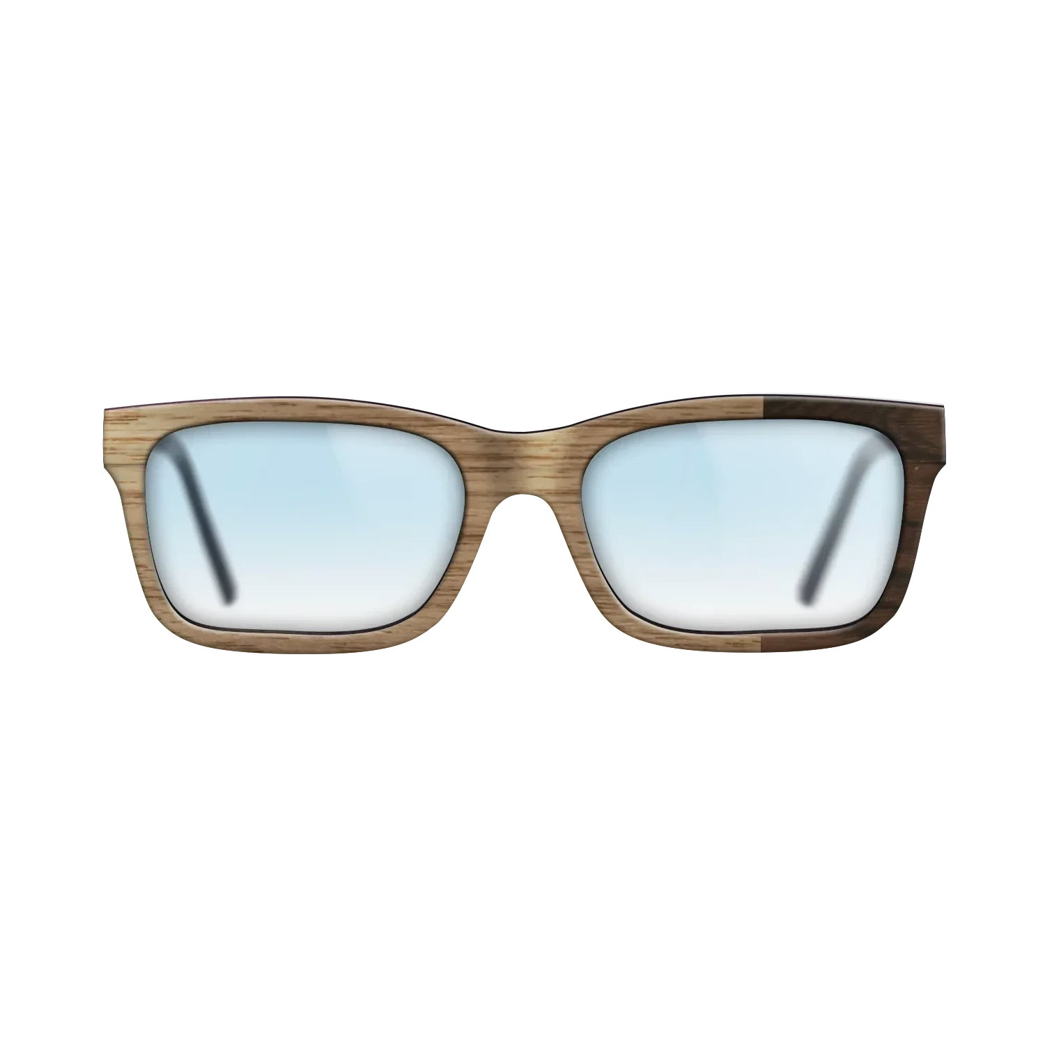 Walnut: Straight Grain,Ziricote Dark Quartered: Bauhaus - The Sage - Rectangle - SIRIS wood optic