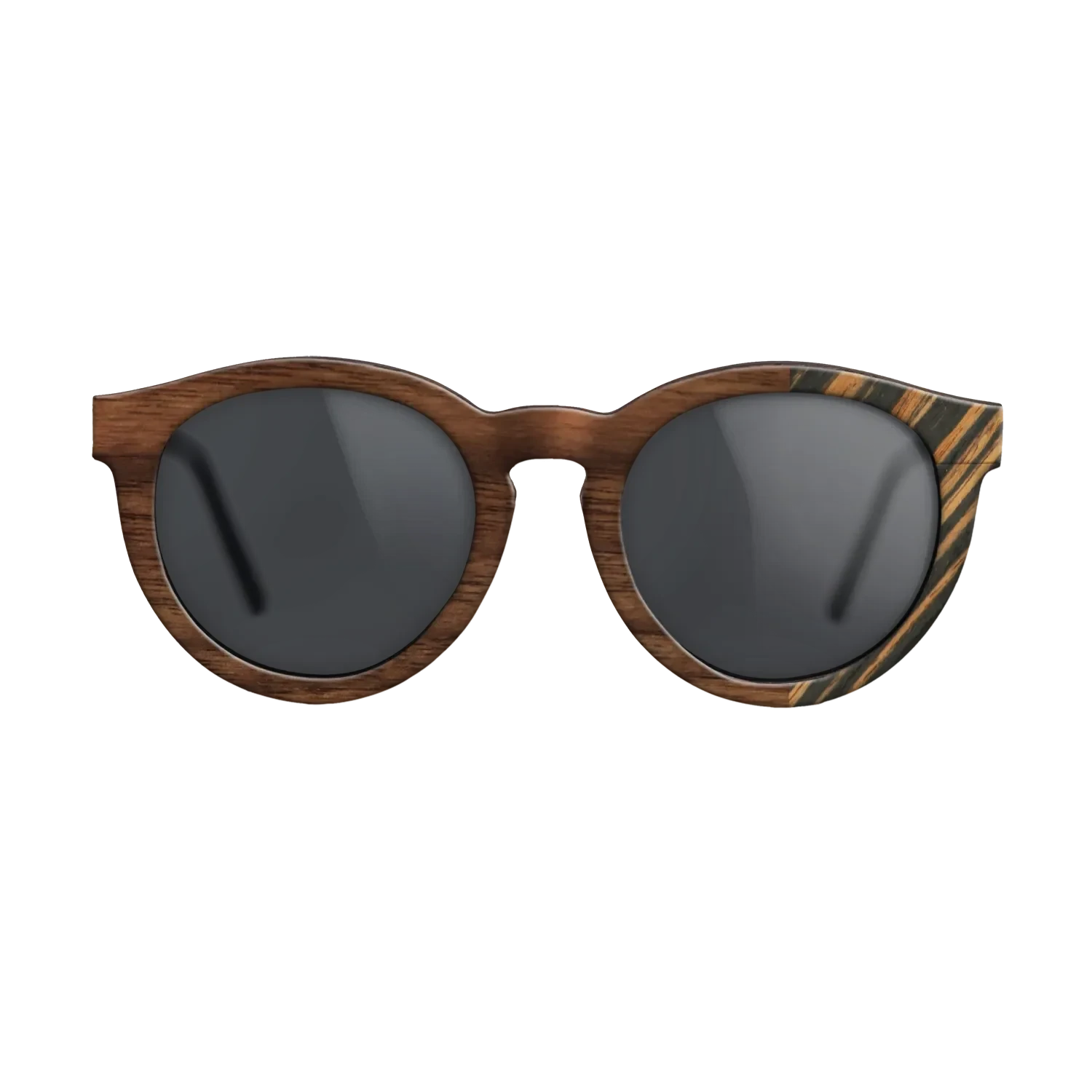 Walnut Claro Dark,Italian Ebony: Bauhaus - The Rebel - Round - SIRIS wood optic