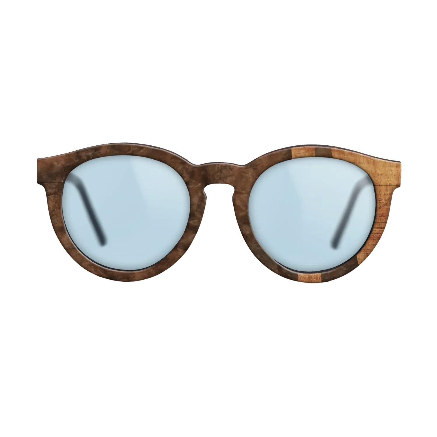 Walnut Burl,Koa: Bauhaus - The Rebel - Round - SIRIS wood optic