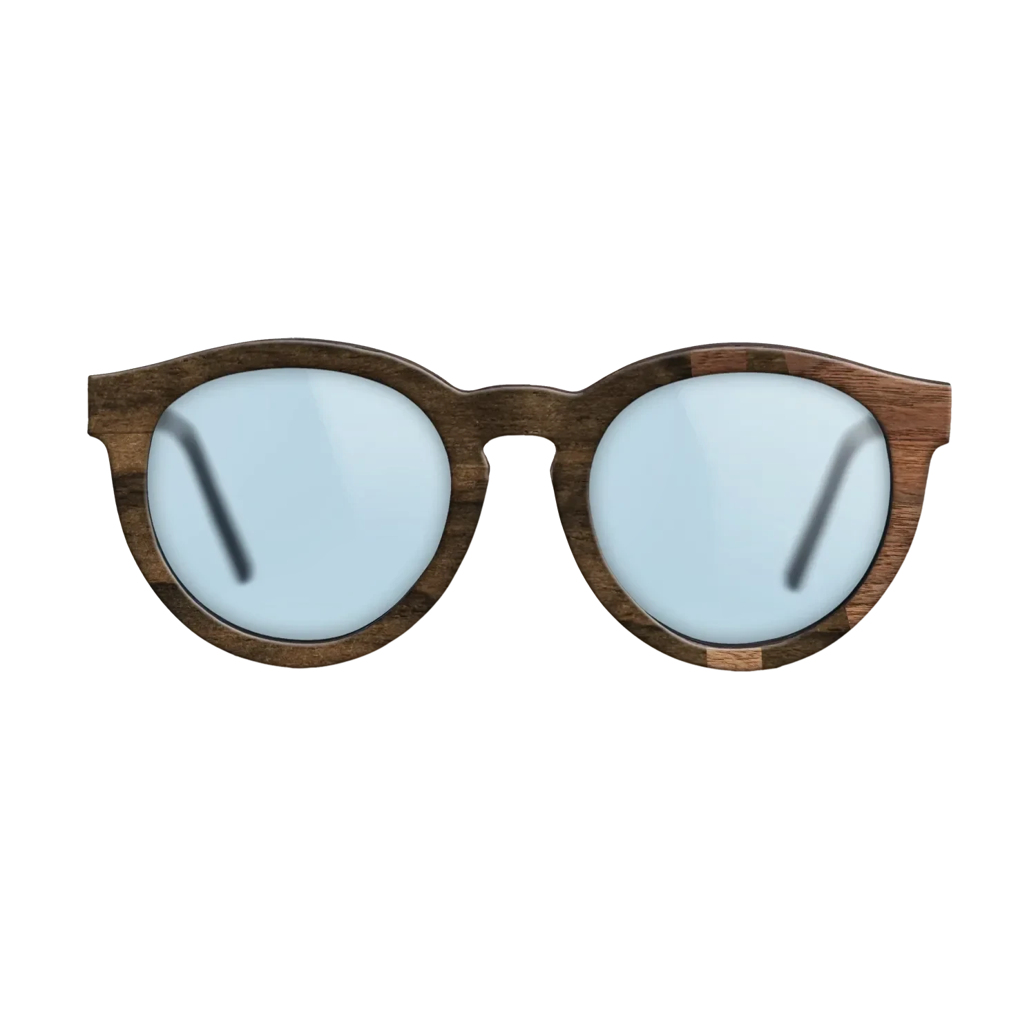 Ziricote Dark Quartered,Walnut Claro Light: Bauhaus - The Rebel - Round - SIRIS wood optic