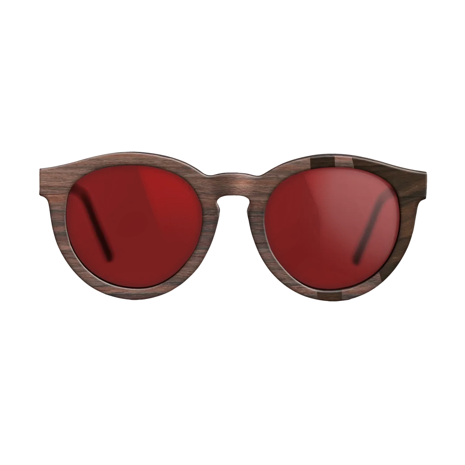 Ziricote Dark Quartered,East Indian Rosewood: Bauhaus - The Rebel - Round - SIRIS wood optic