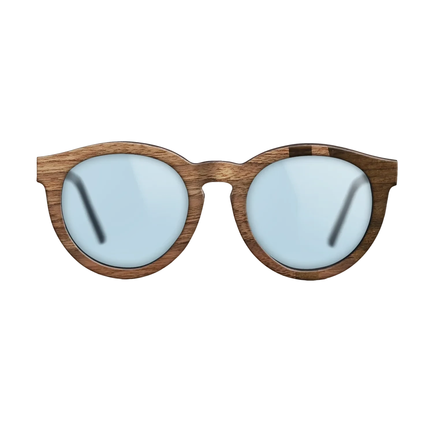 Walnut Claro Light,Ziricote Dark Quartered: Bauhaus - The Rebel - Round - SIRIS wood optic