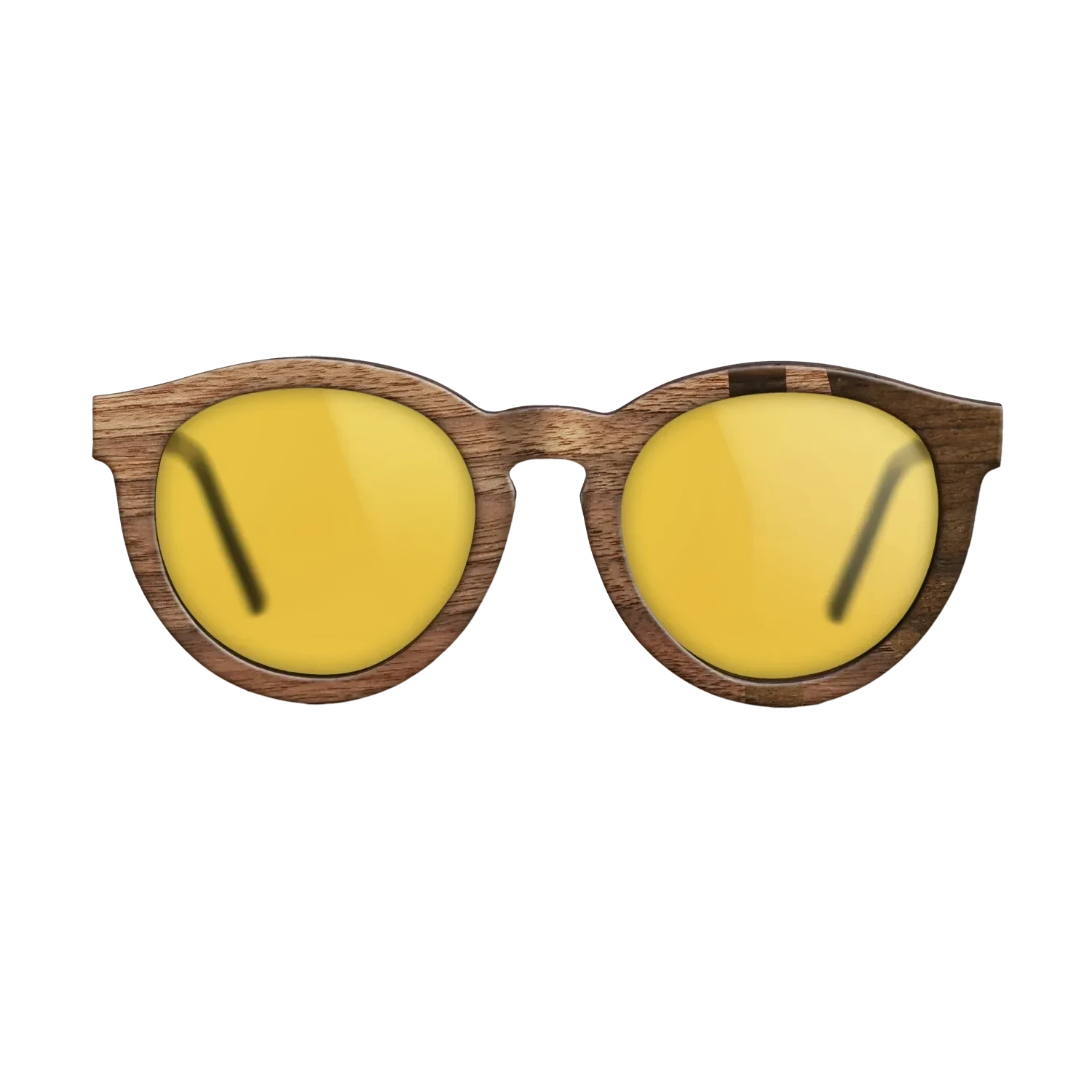 Walnut Claro Light,Ziricote Dark Quartered: Bauhaus - The Rebel - Round - SIRIS wood optic