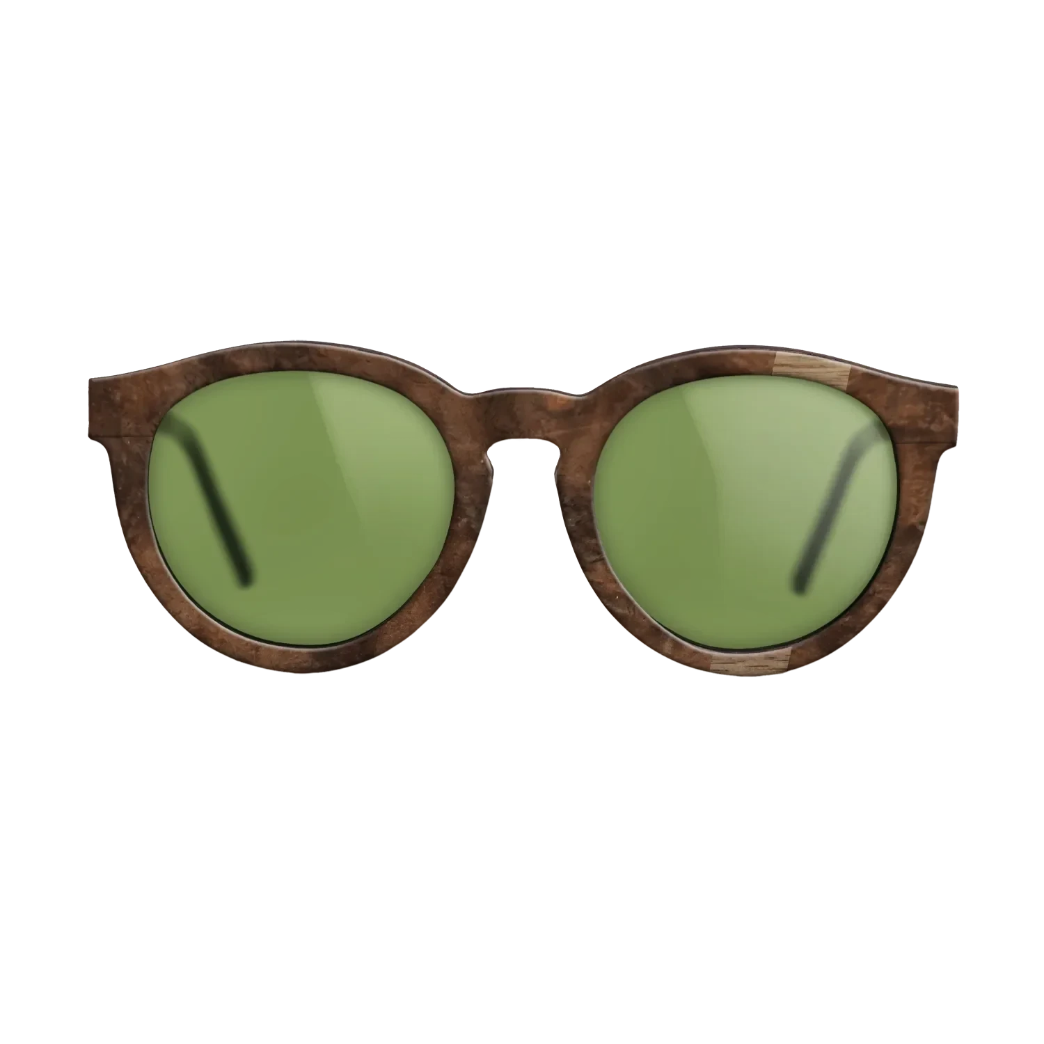 Walnut: Straight Grain,Walnut Burl: Wedge - The Rebel - Round - SIRIS wood optic