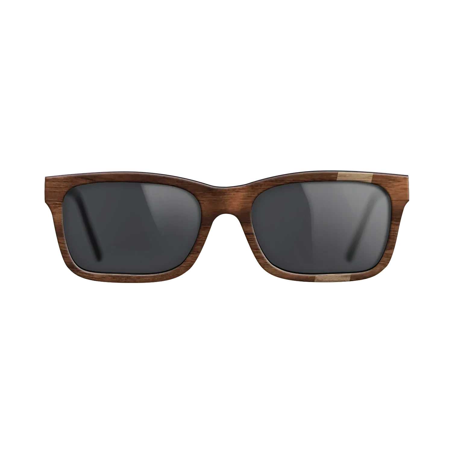 Walnut: Straight Grain,Walnut Claro Dark: Wedge - The Sage - Rectangle - SIRIS wood optic