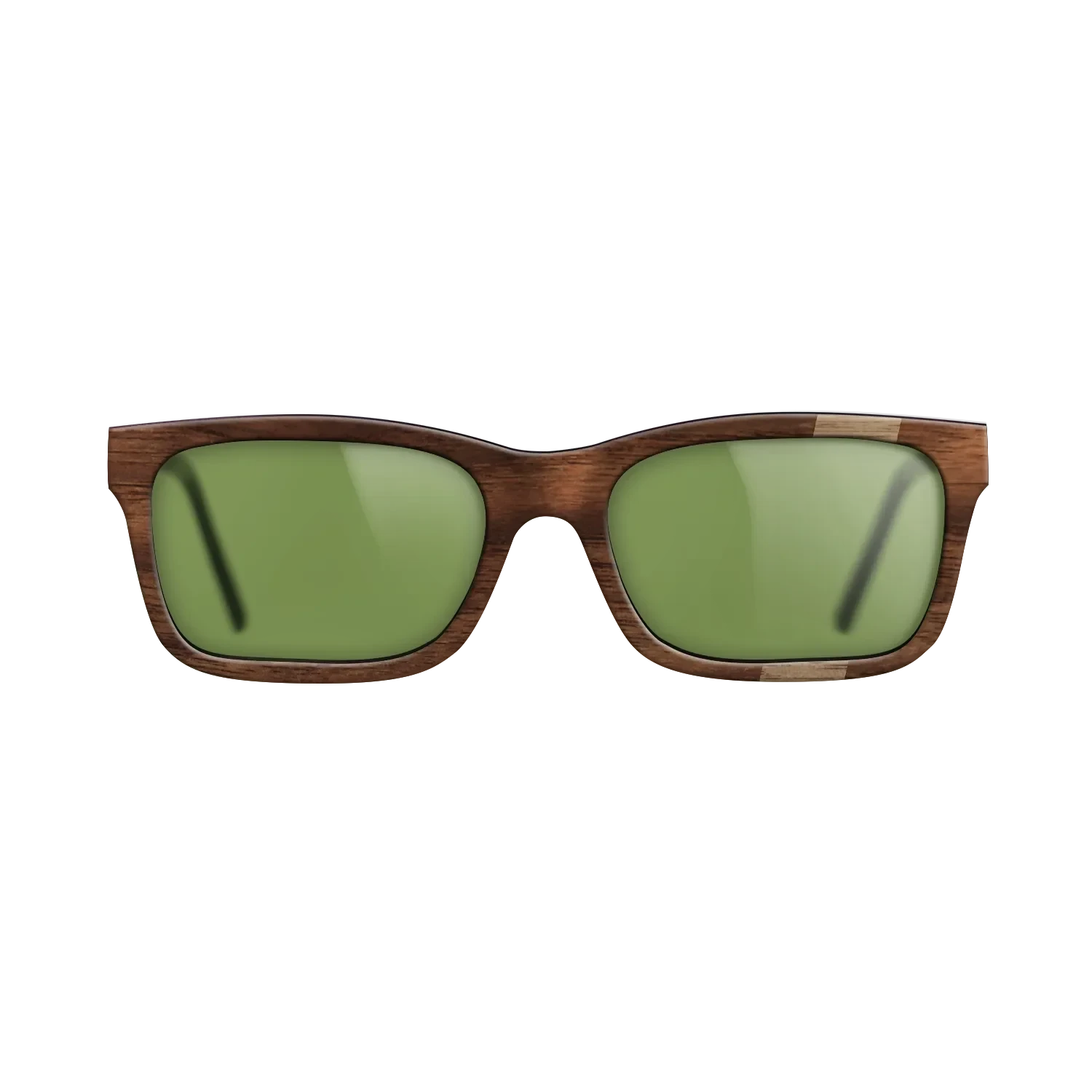 Walnut: Straight Grain,Walnut Claro Dark: Wedge - The Sage - Rectangle - SIRIS wood optic